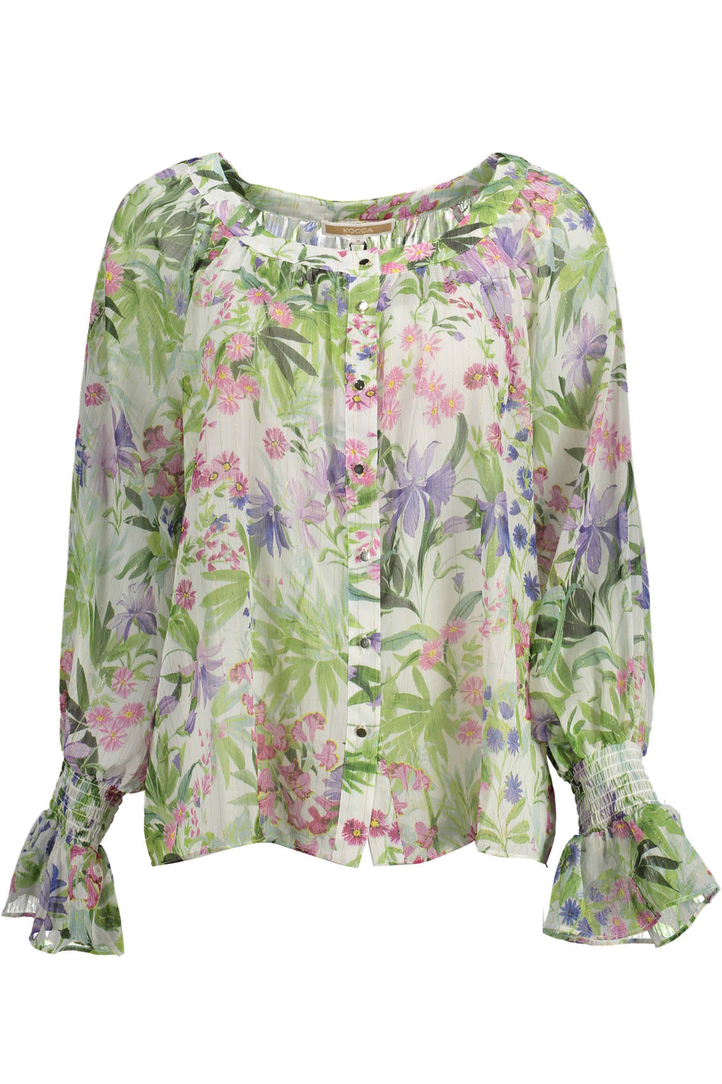 KOCCA LANGARMHEMD GRÜN FRAU