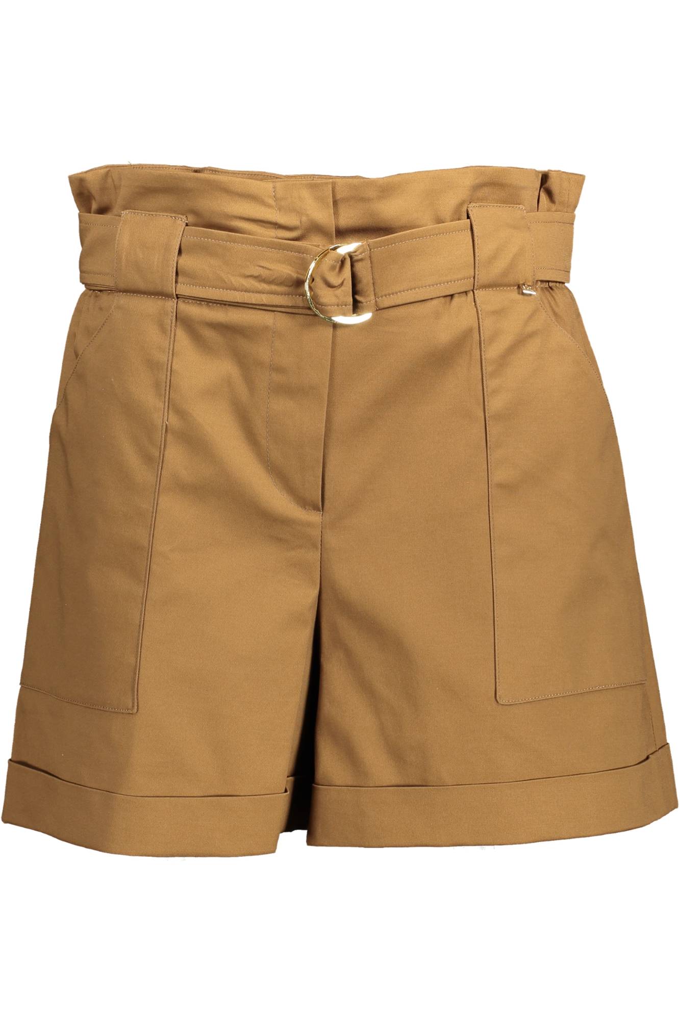 KOCCA Damenkurze Hose Braun – Elastische Sommerhose aus Italien | soulluna.de Braun