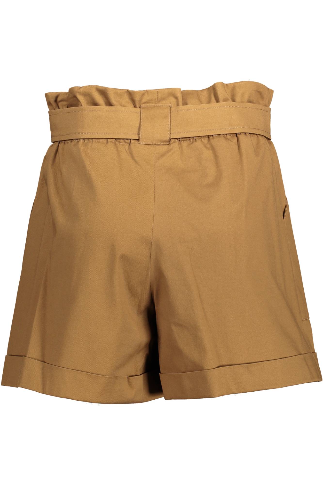 KOCCA Damenkurze Hose Braun – Elastische Sommerhose aus Italien | soulluna.de Braun