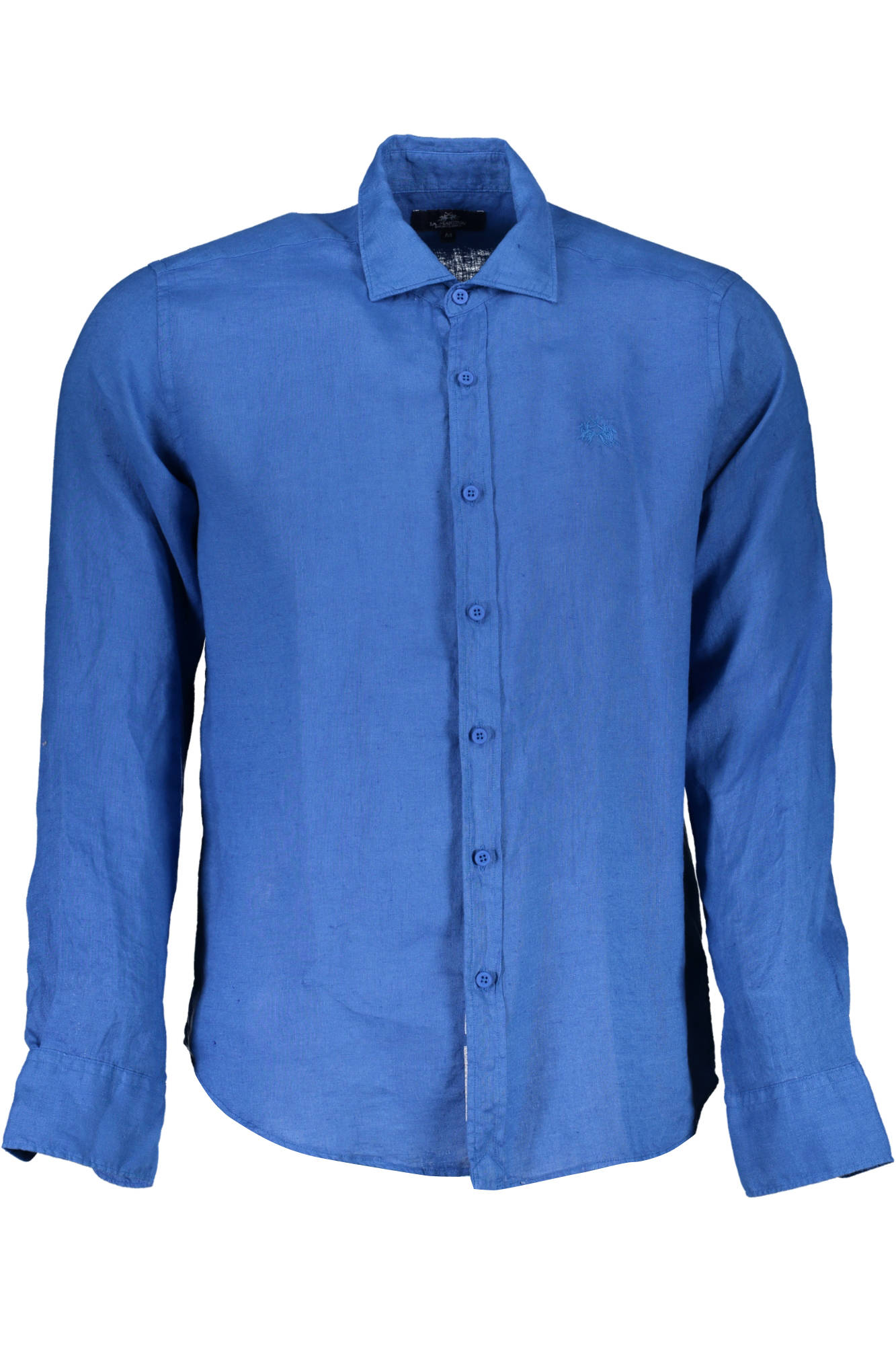 La Martina Langarmhemd Herren Blau Blau Main image