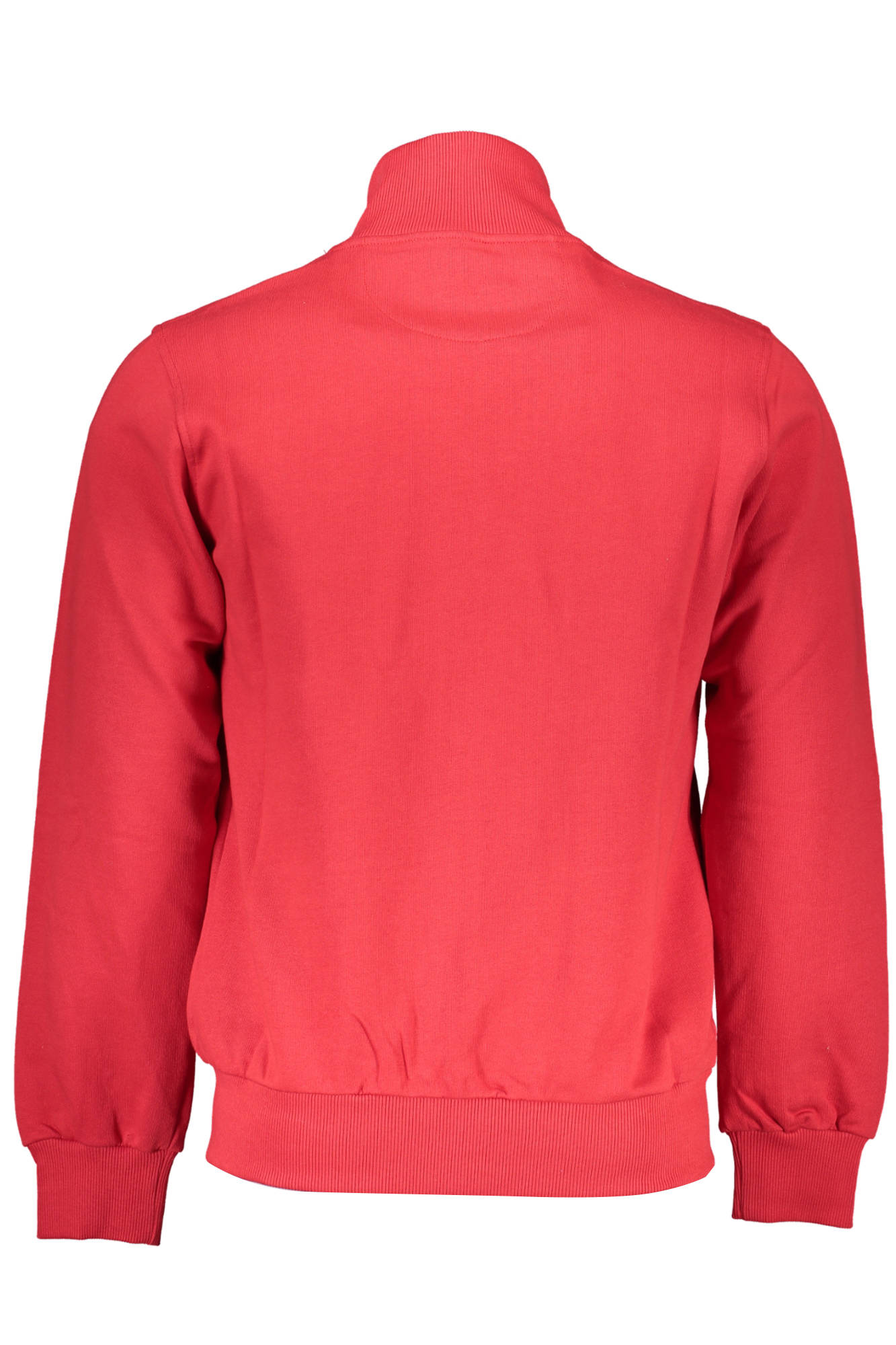 LA MARTINA Sweatshirt Herren mit Reißverschluss – Rotes Langarmshirt aus Italien Rot