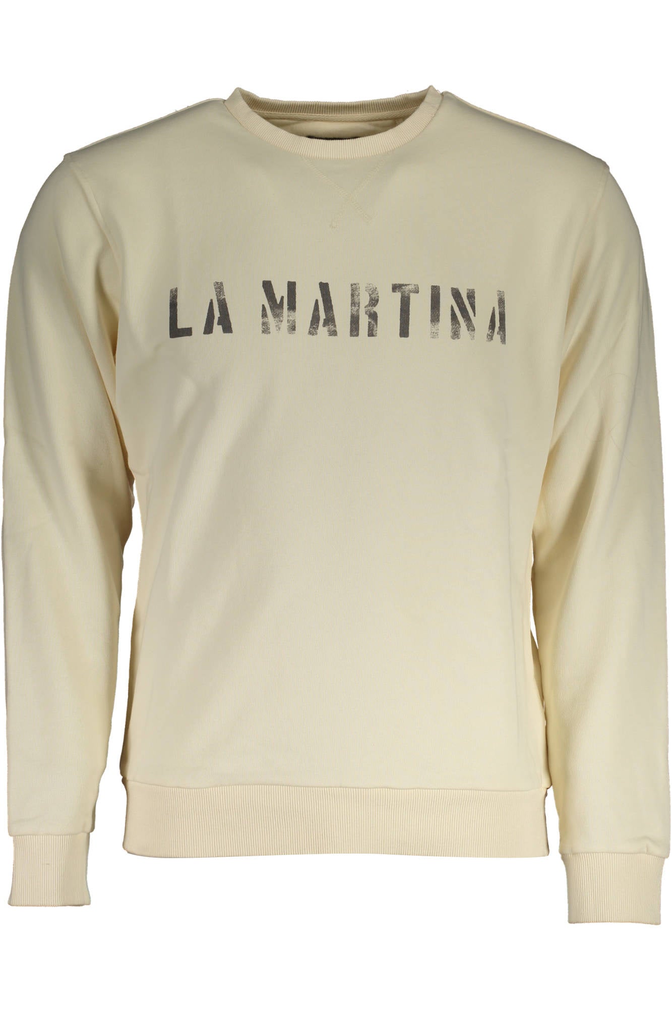 LA MARTINA WEIßER HERREN SWEATSHIRT OHNE REISSVERSCHLUSS