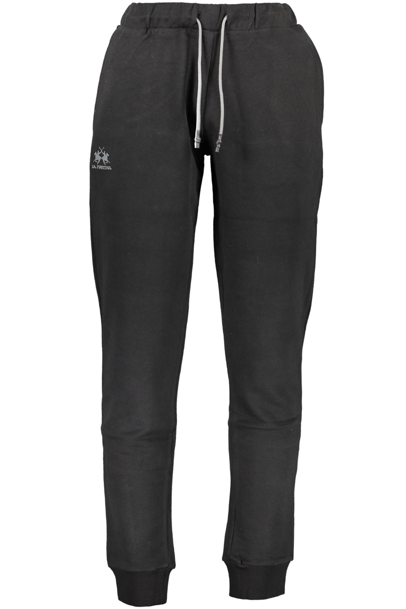 LA MARTINA Jogginghose Herren – Schwarze Sporthose Regular Fit aus Baumwolle Schwarz