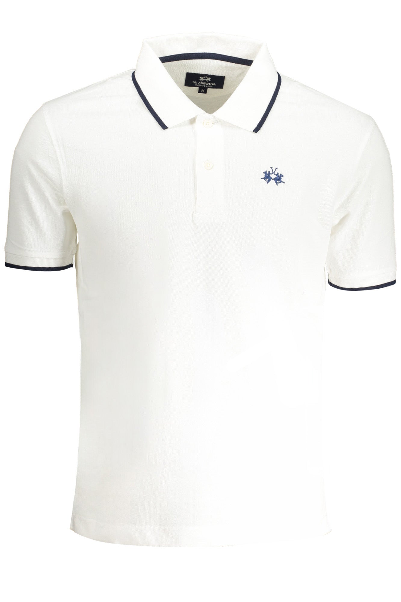 LA MARTINA Herren Poloshirt Kurzarm Weiss – Klassisches Polo aus Baumwolle Weiß