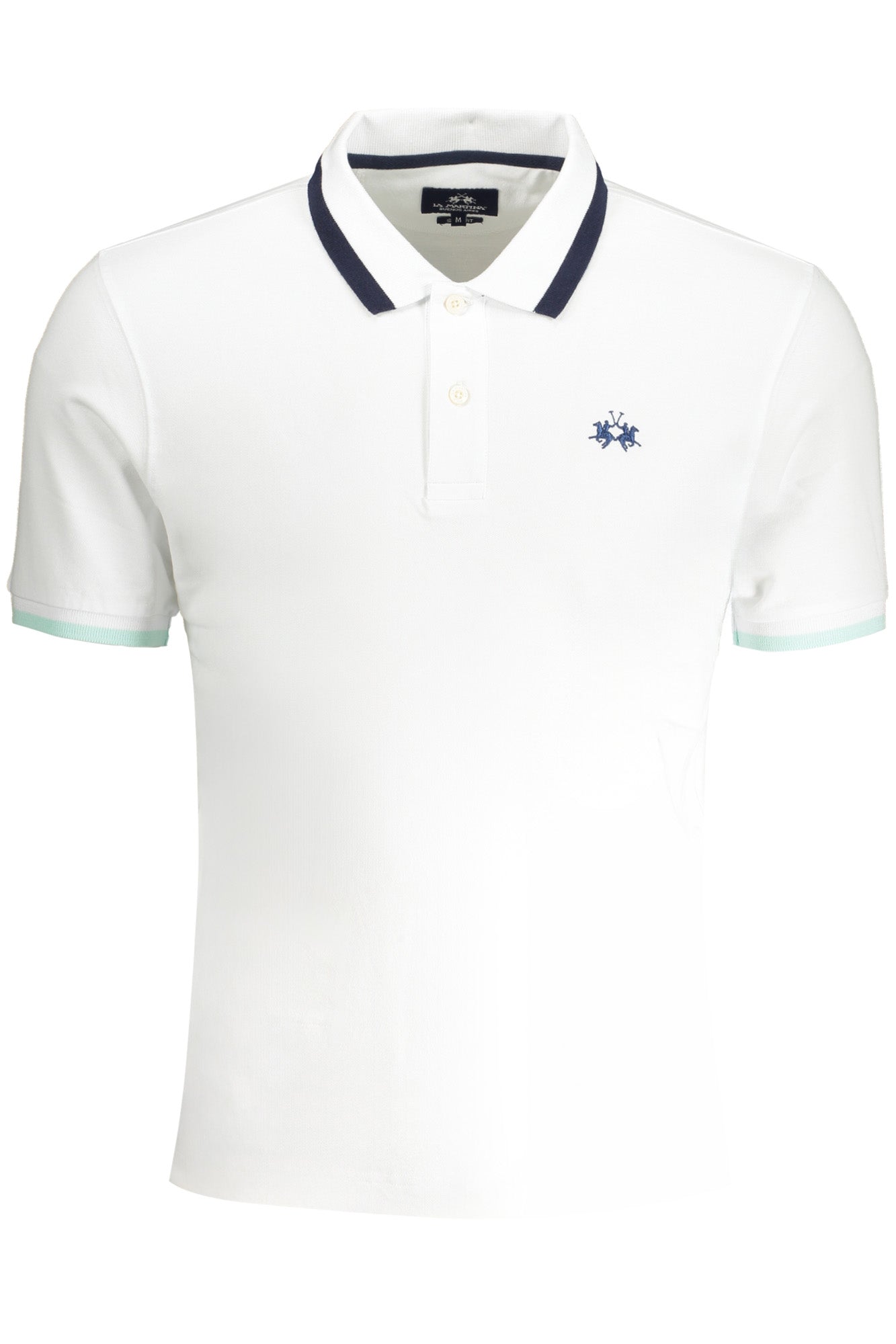 La Martina Herren-Poloshirt Mit Kurzen Ärmeln, Weiss Weiß