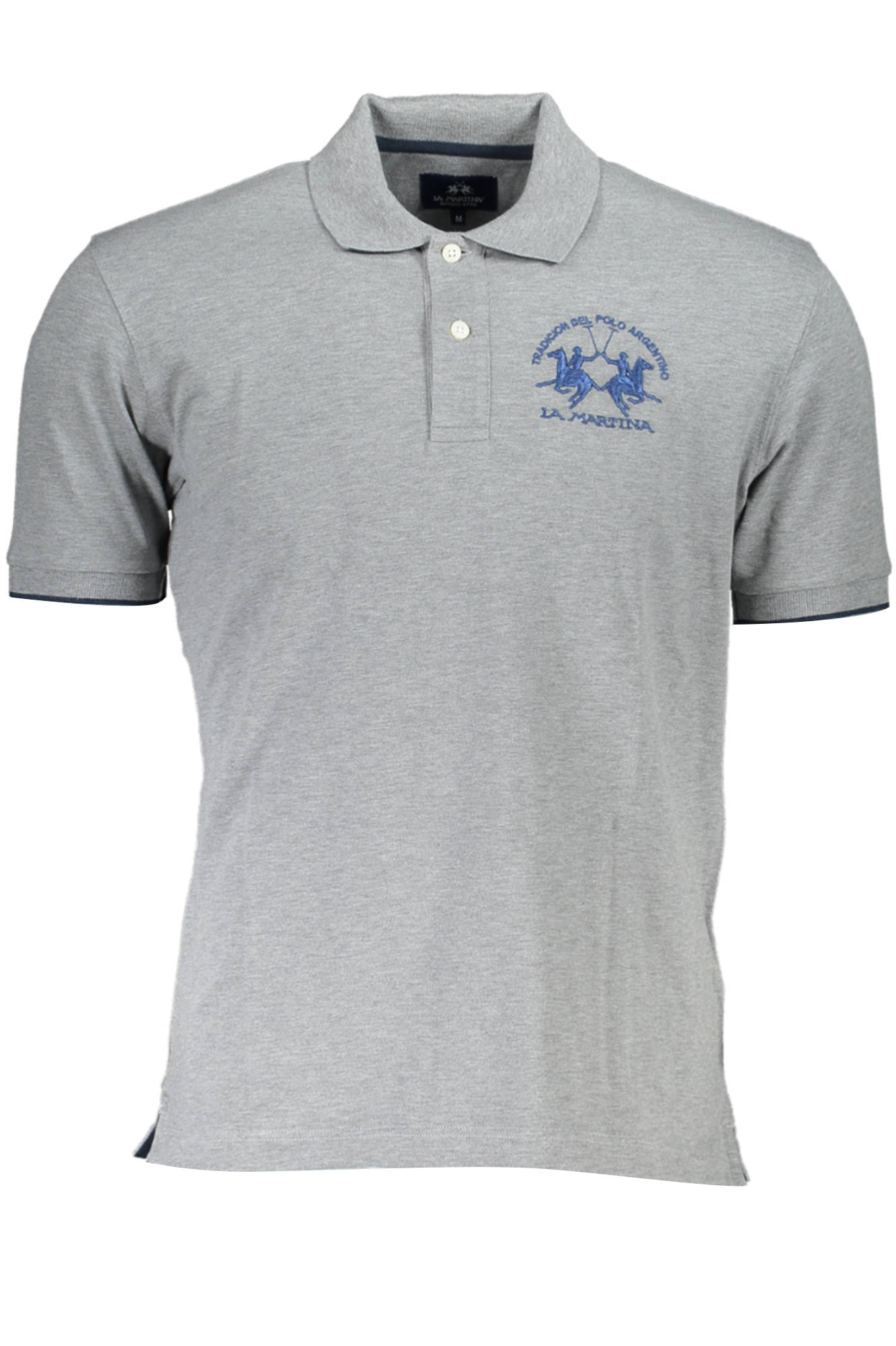 La Martina Poloshirt Herren – Kurzarm Polo Grau mit Logo-Stickerei | soulluna.de Grau