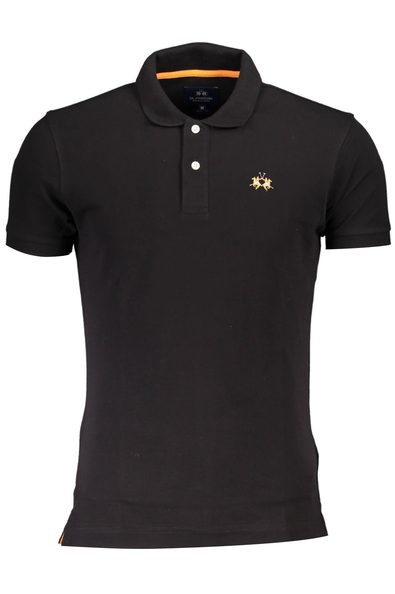 LA MARTINA Poloshirt Herren – Slim Fit Kurzarm-Shirt mit Logo-Stickerei Schwarz