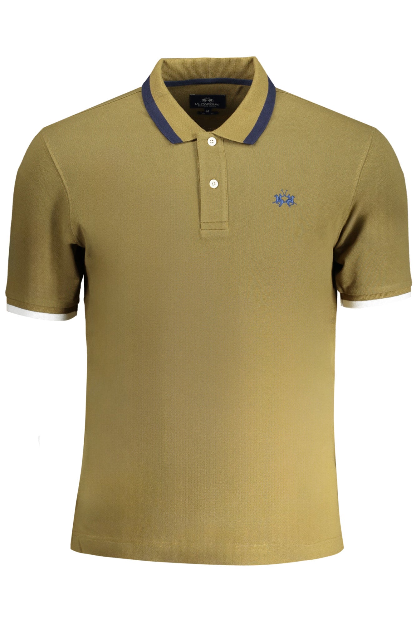 La Martina Herren-Poloshirt Mit Kurzen Ärmeln, Weiss Grün