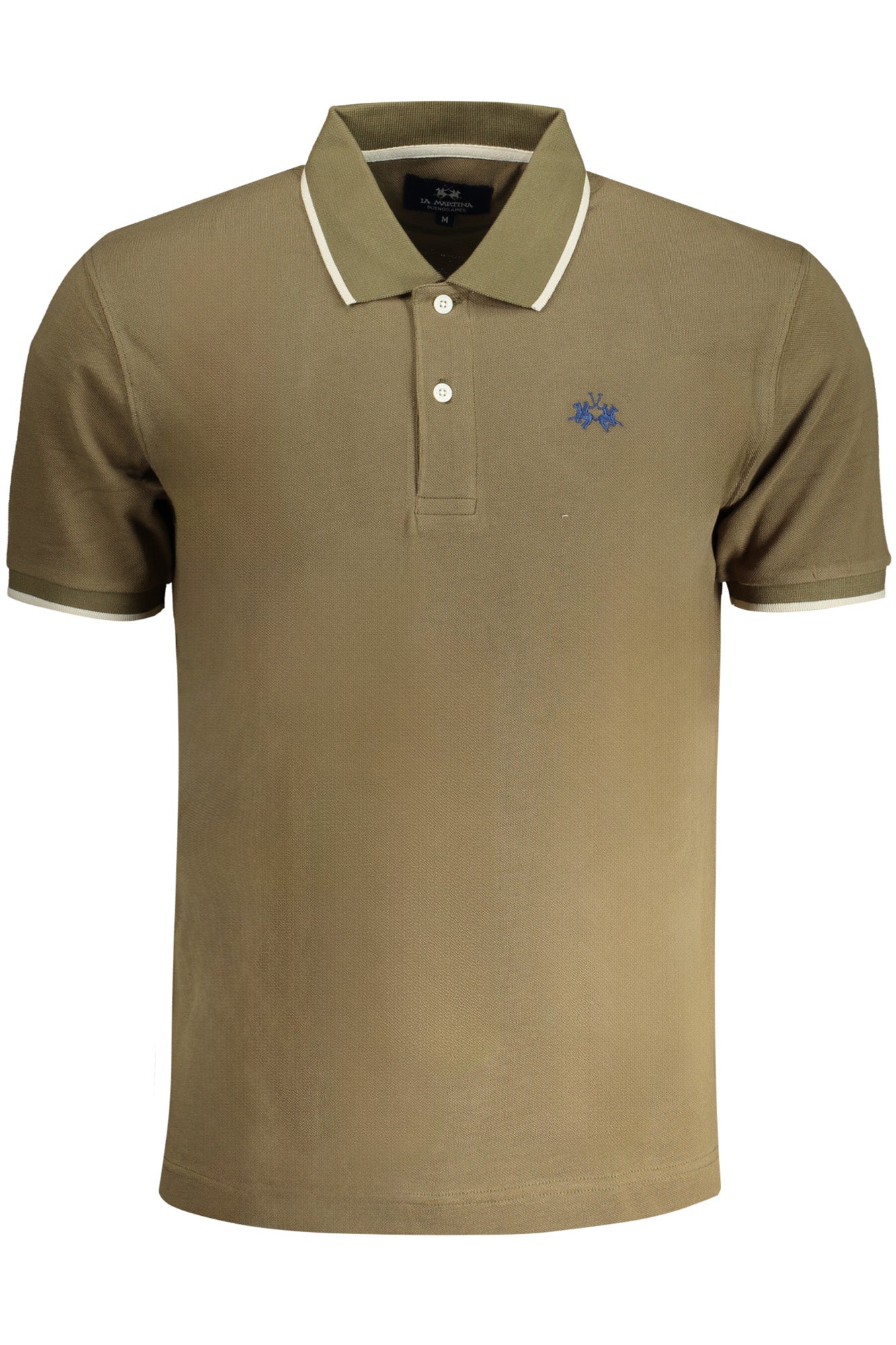 LA MARTINA Poloshirt Herren – Kurzarm in Blau mit Stickerei | soulluna.de Zweitbild