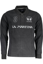 LA MARTINA POLO LANGARM HERREN SCHWARZ