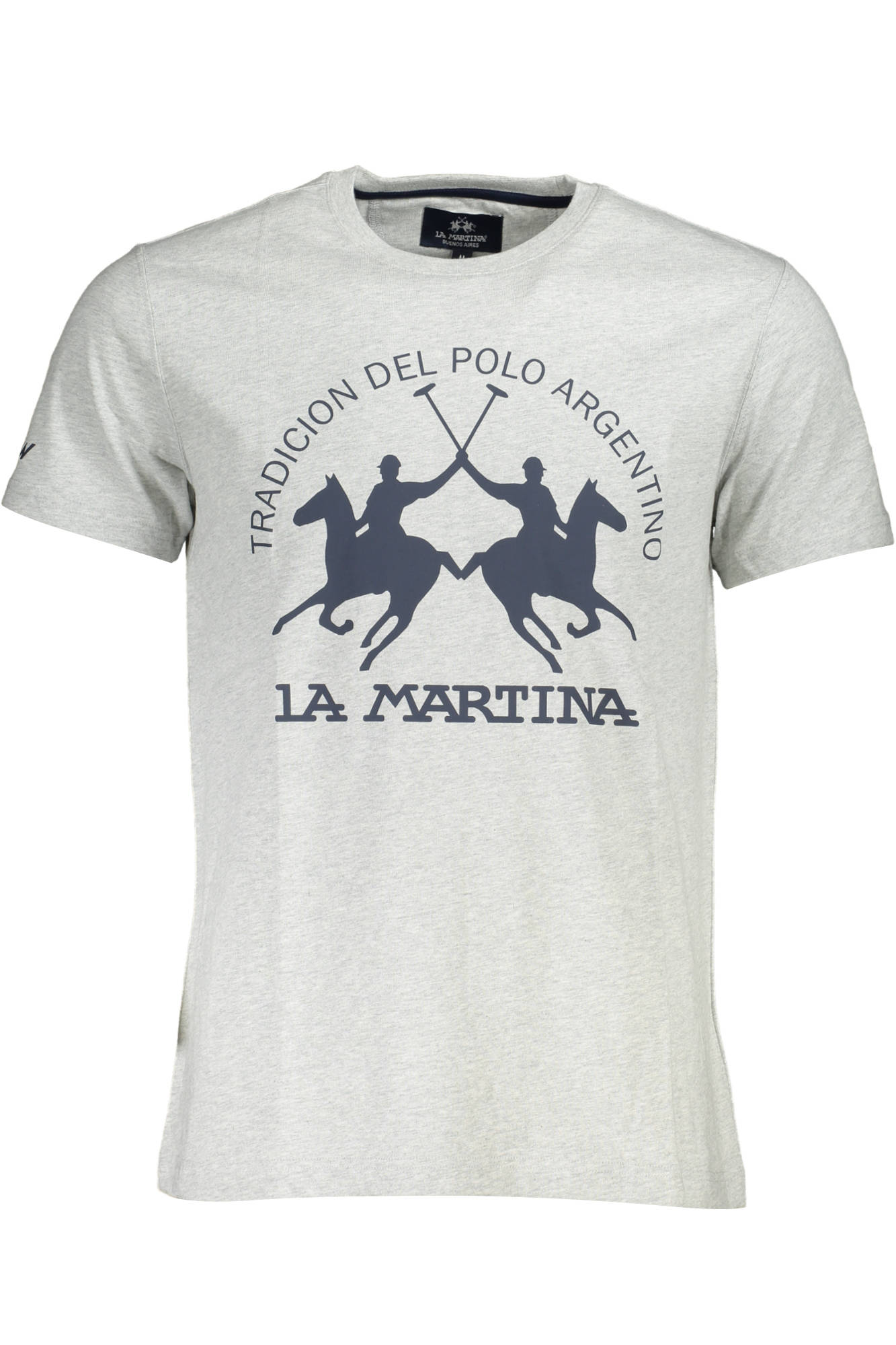 La Martina Kurzarm T-Shirt Herren Grau Grau Main image