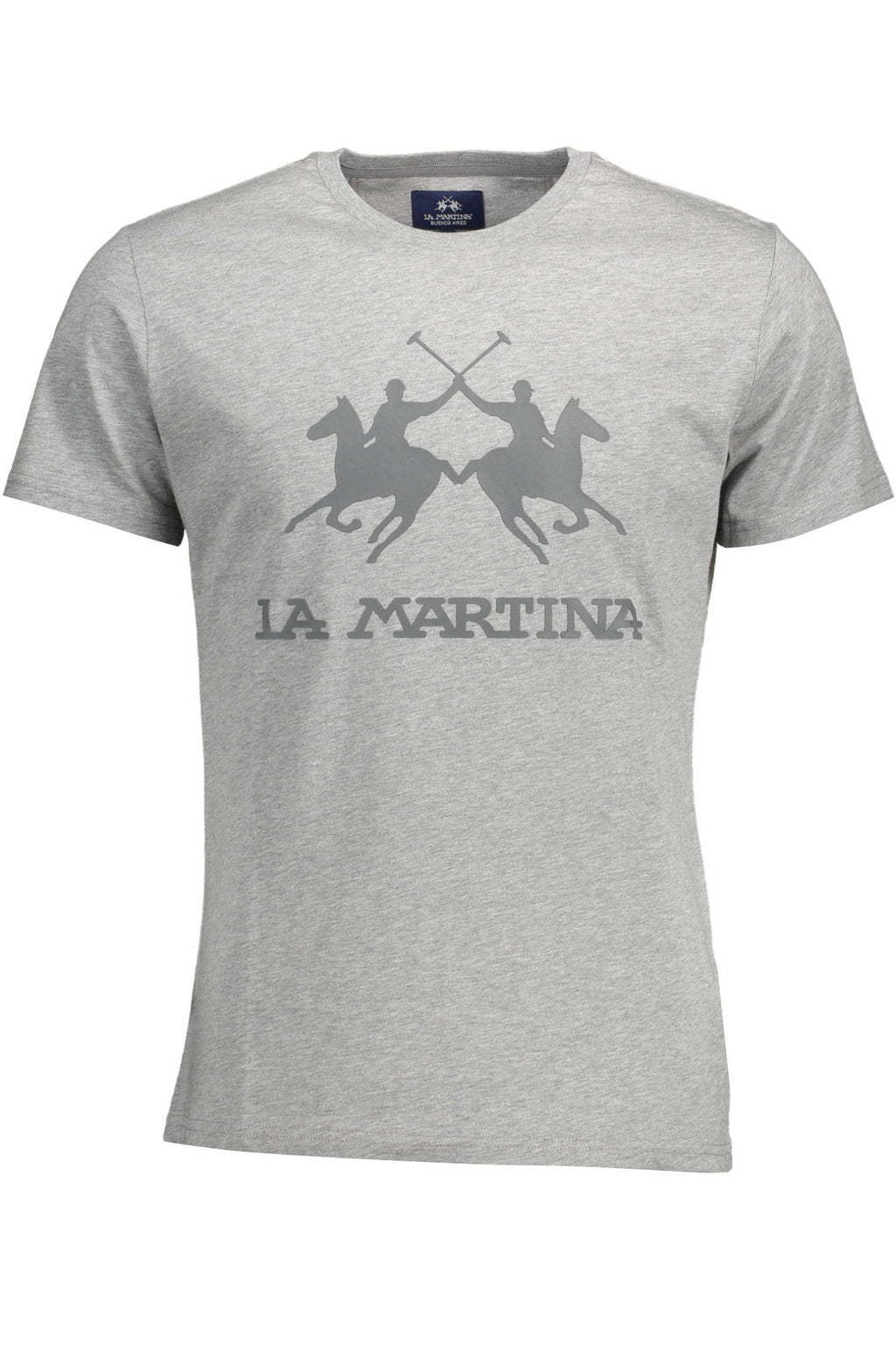LA MARTINA KURZARM T-SHIRT HERREN GRAU