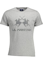 LA MARTINA KURZARM T-SHIRT HERREN GRAU