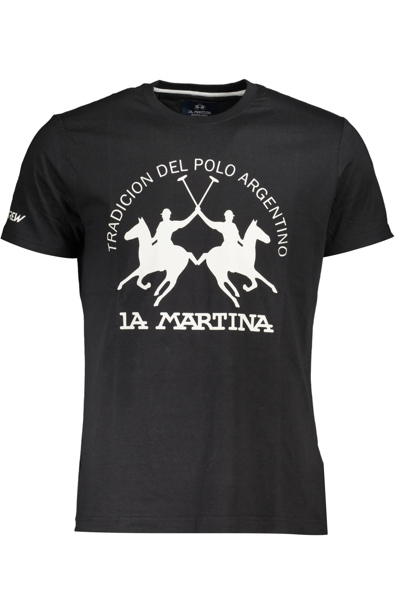 La Martina Herren Kurzarm T-Shirt Schwarz Schwarz