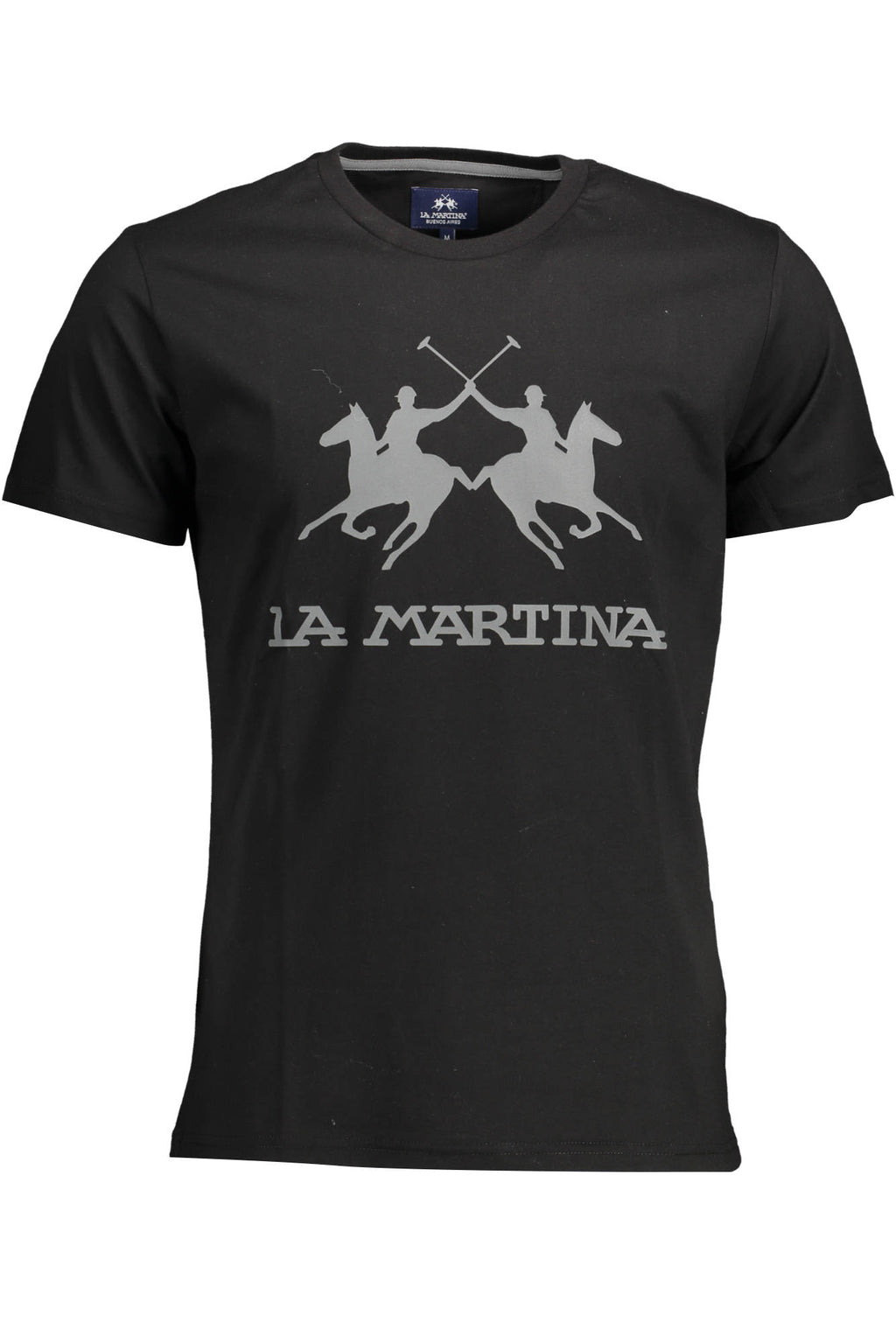 LA MARTINA HERREN-KURZARM-T-SHIRT SCHWARZ