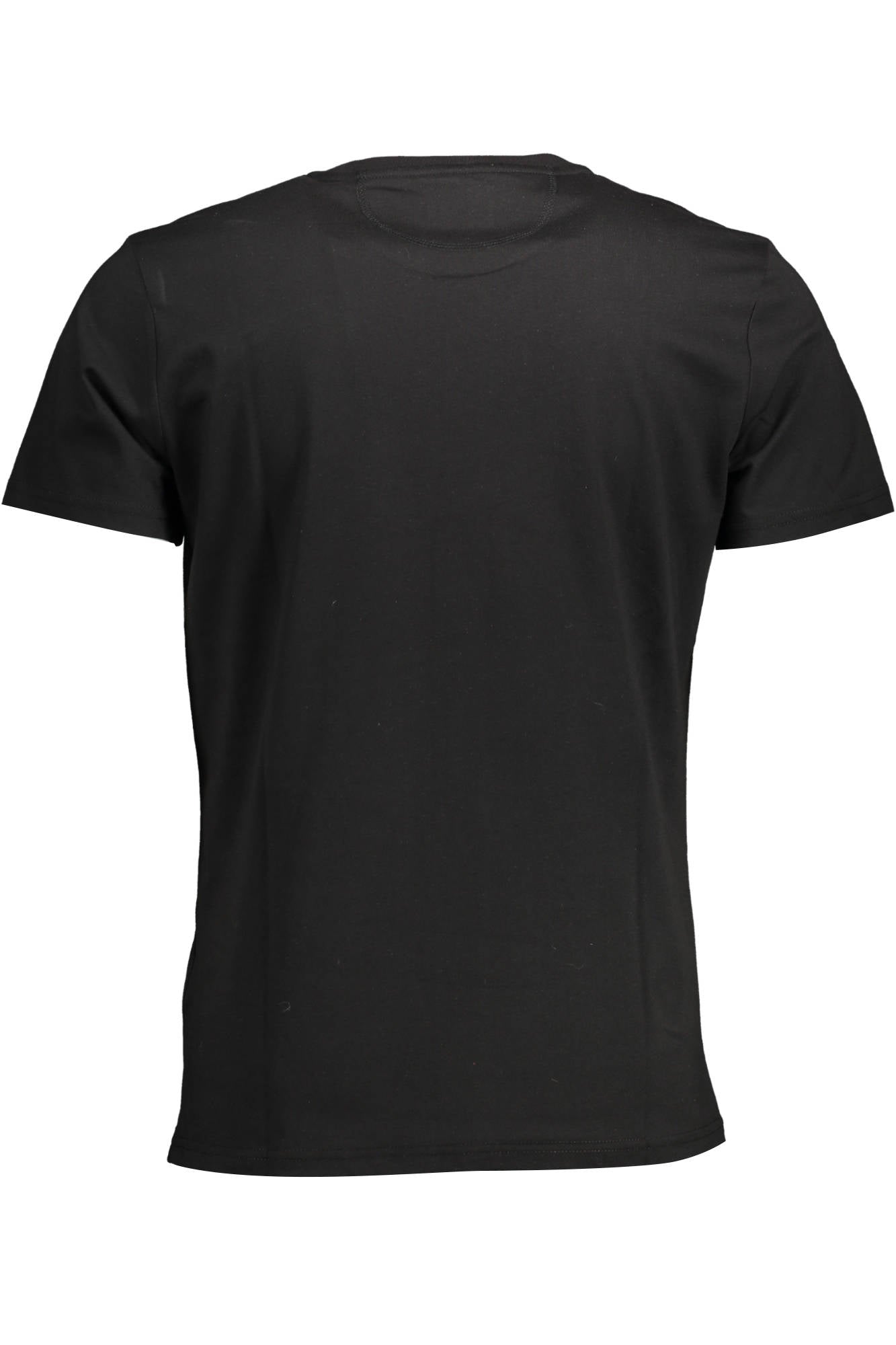 LA MARTINA Herren T-Shirt Kurzarm Schwarz – 100% Baumwolle für Sommer Schwarz
