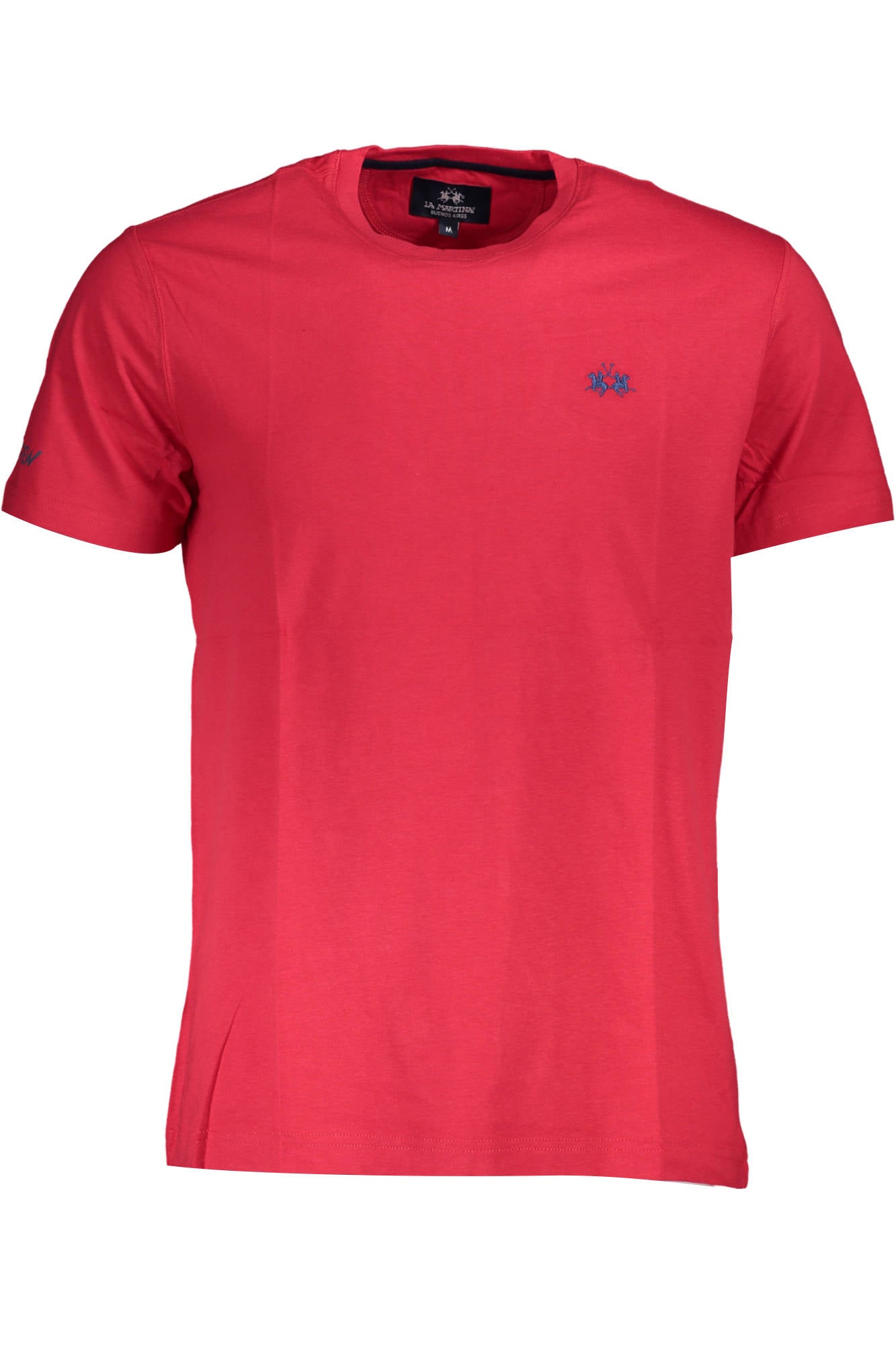 LA MARTINA Herren T-Shirt Rot – Kurzarm-Shirt mit Logo-Stickerei | soulluna.de Rot Main image