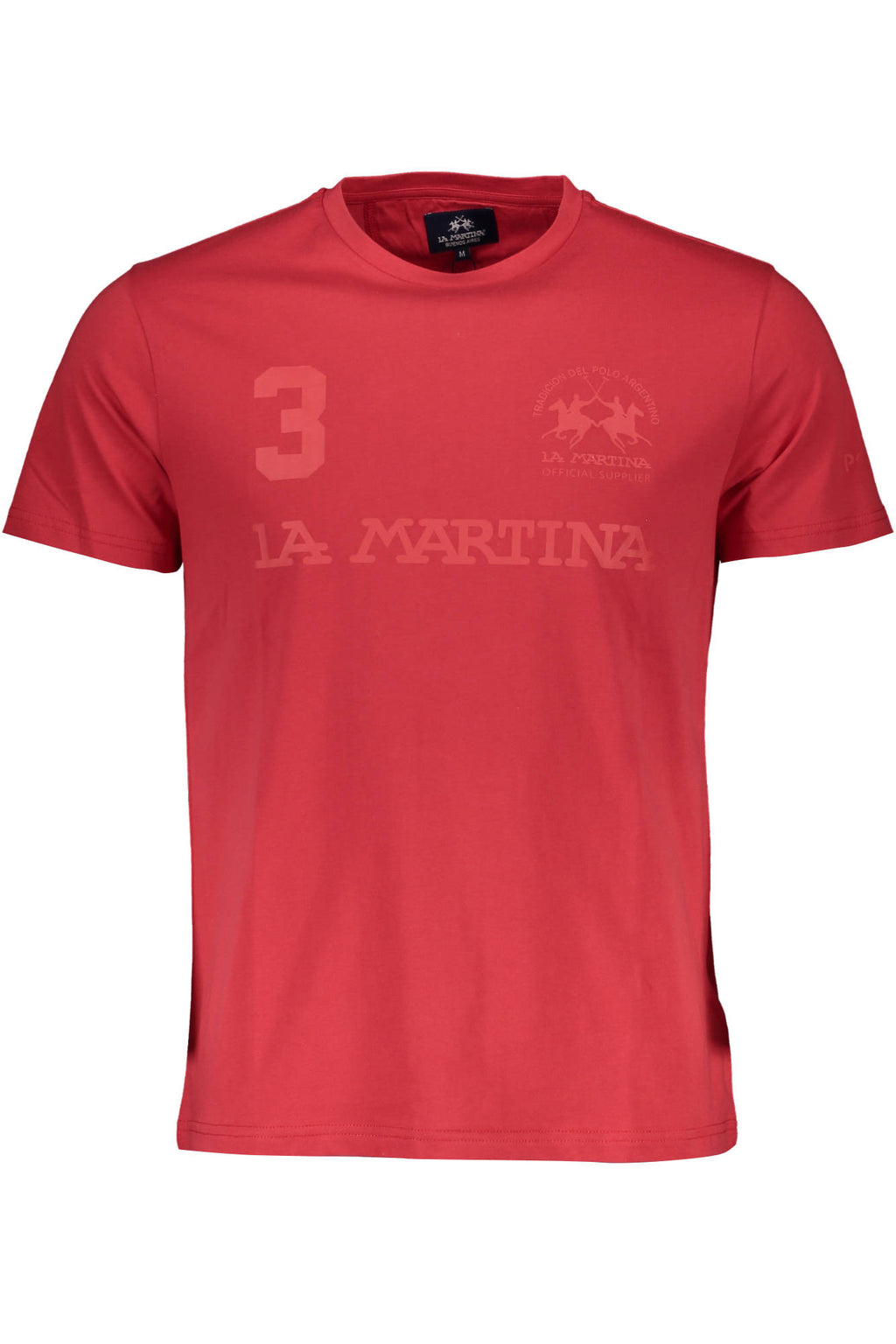 LA MARTINA HERREN KURZARM T-SHIRT ROT
