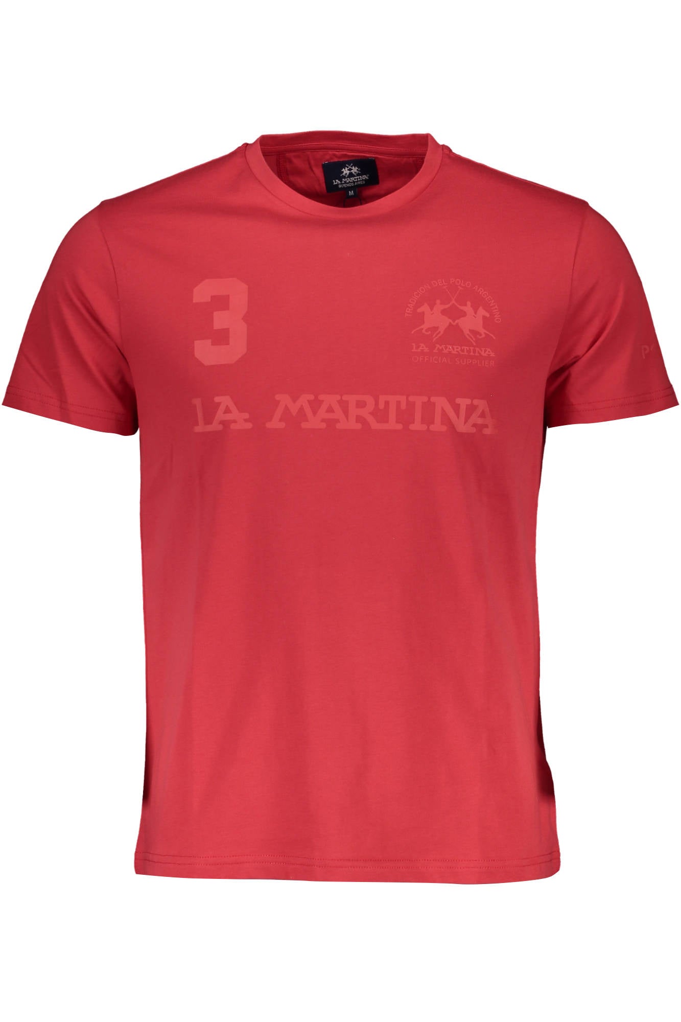 LA MARTINA HERREN KURZARM T-SHIRT ROT