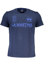 LA MARTINA LANGARM-T-SHIRT HERREN BLAU