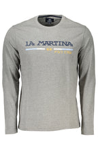 LA MARTINA HERREN-LANGARM-T-SHIRT GRAU