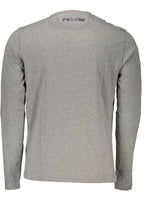 LA MARTINA HERREN-LANGARM-T-SHIRT GRAU