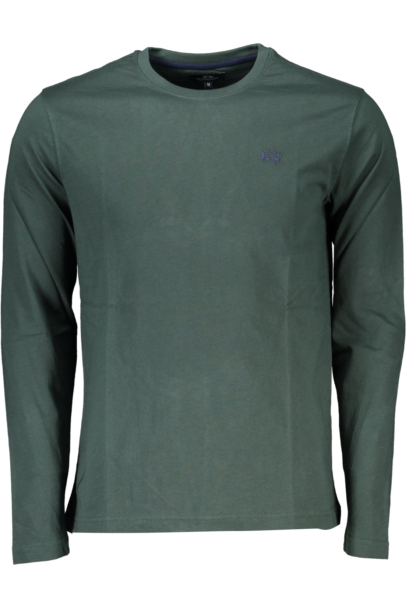 LA MARTINA Langarm-T-Shirt Herren – Grünes Basic aus 100% Baumwolle Grün