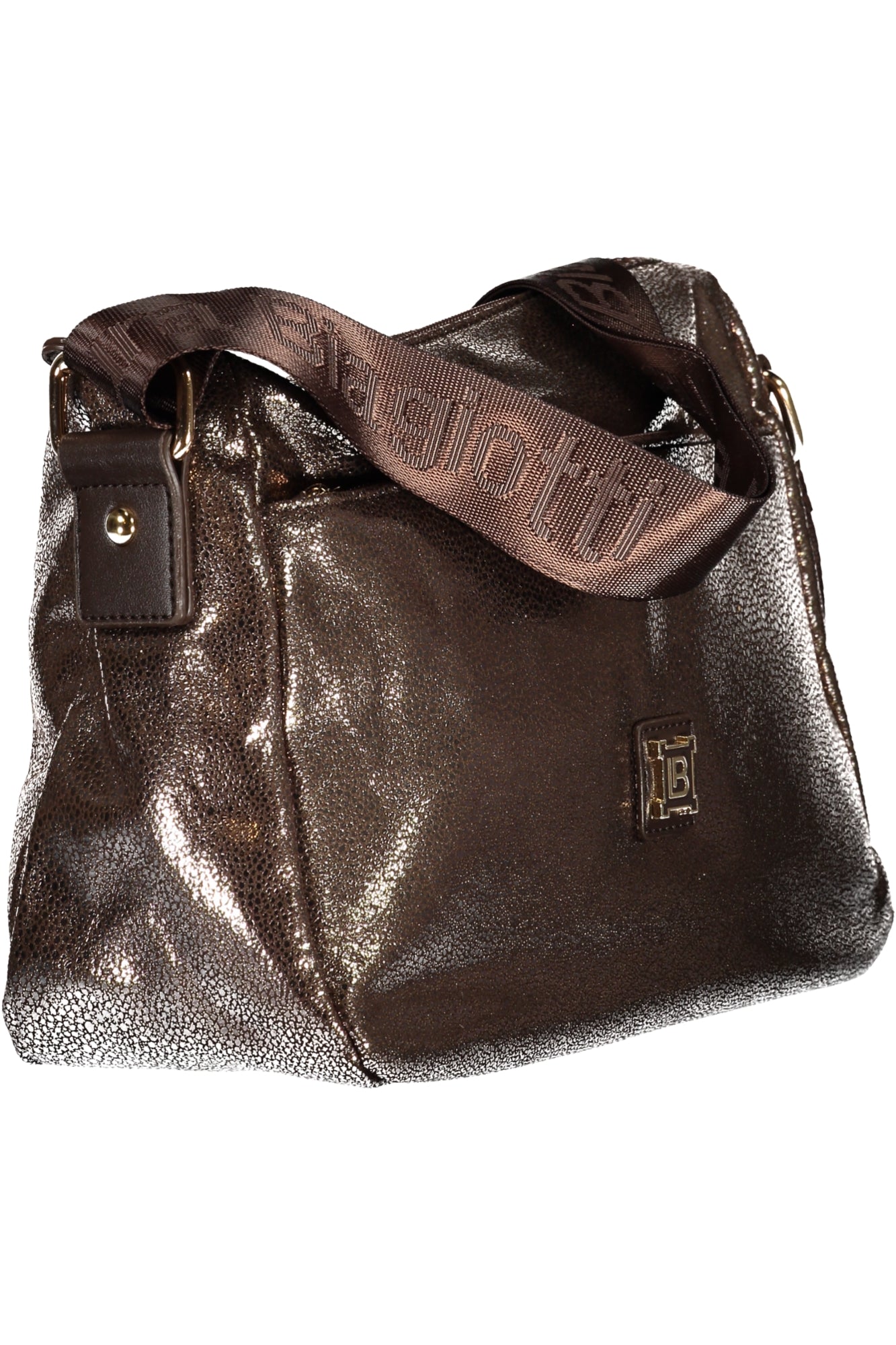 Laura Biagiotti Damentasche Grau – Verstellbare Schultertasche für Herbst/Winter Bronze