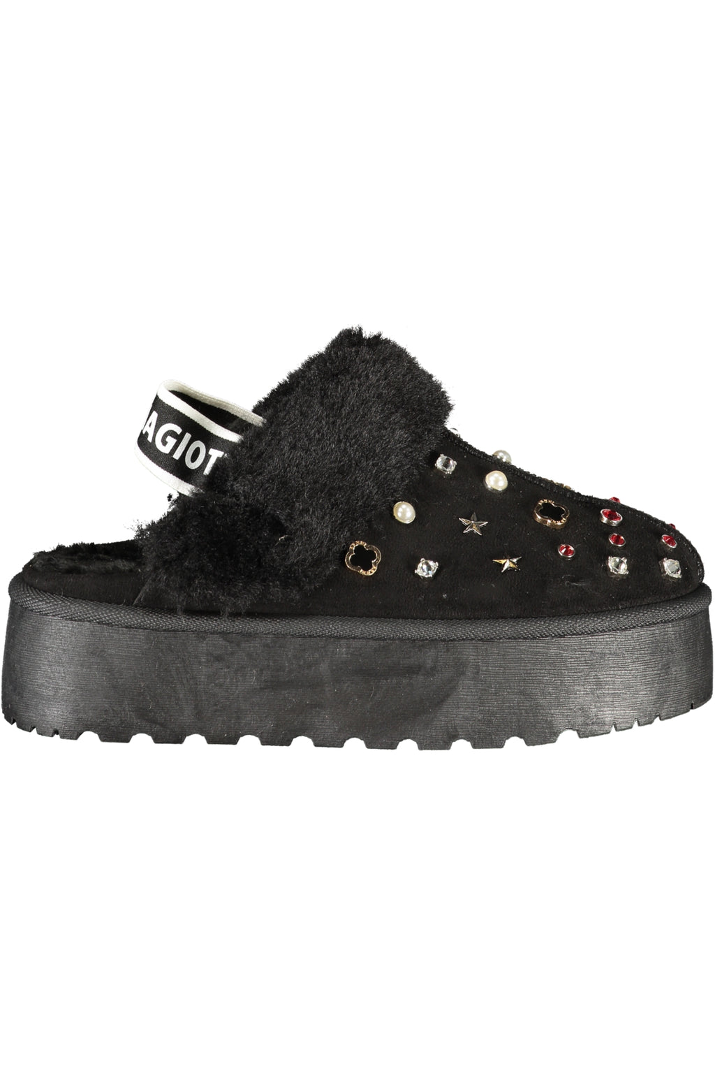 LAURA BIAGIOTTI SCHWARZE WINTER-CLOGS FÜR DAMEN