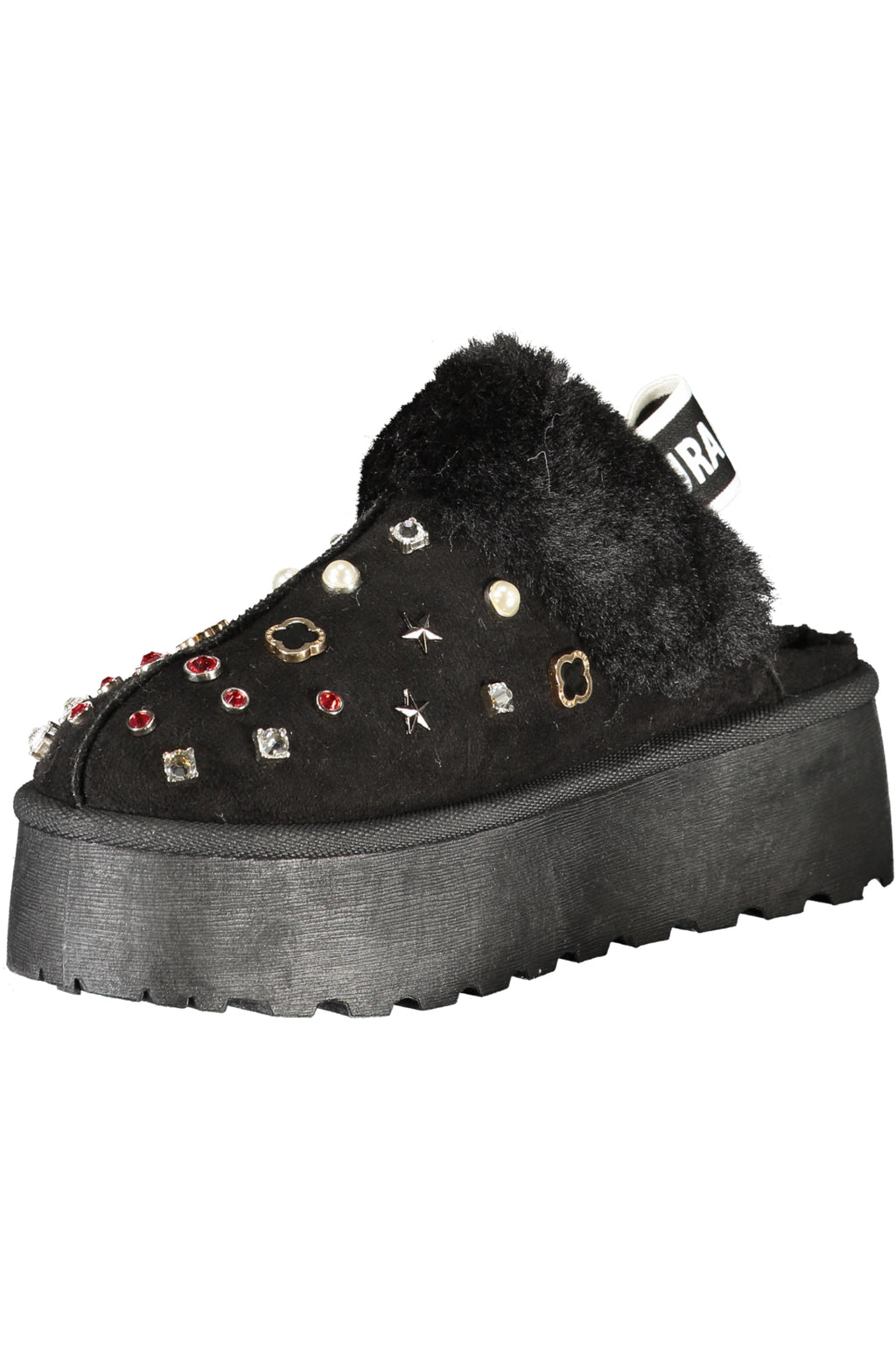 LAURA BIAGIOTTI SCHWARZE WINTER-CLOGS FÜR DAMEN
