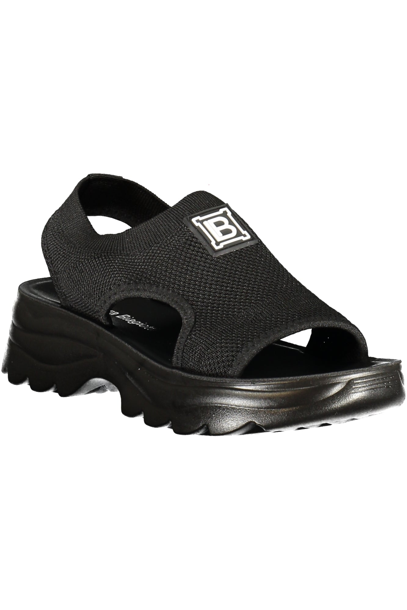 Laura Biagiotti Sandalen Damen – Elastischer Knöchelverschluss in Schwarz | Frühjahr/Sommer Schwarz