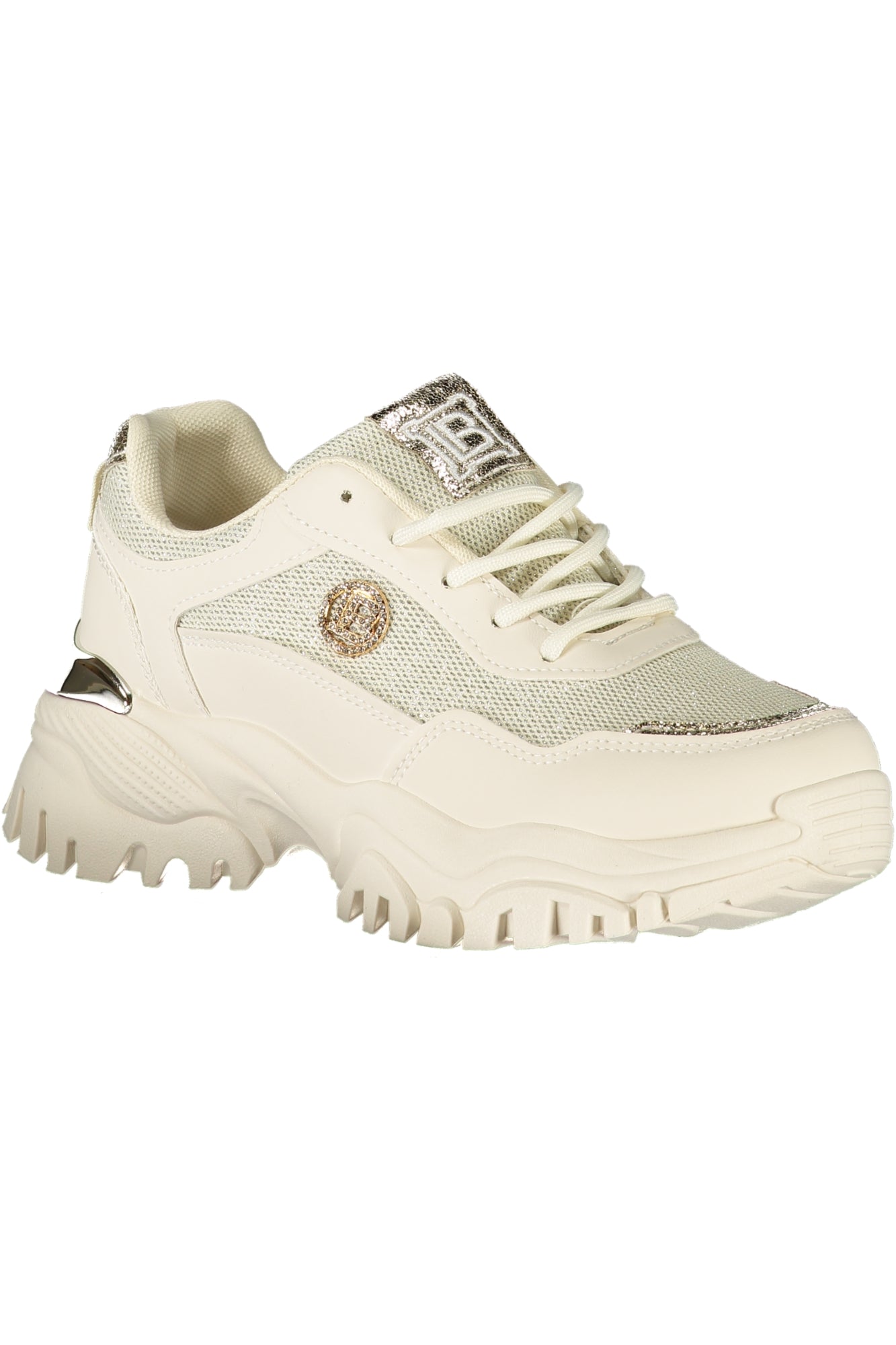 LAURA BIAGIOTTI Damen Sneaker – Sportschuh mit Schnürsenkel Beige