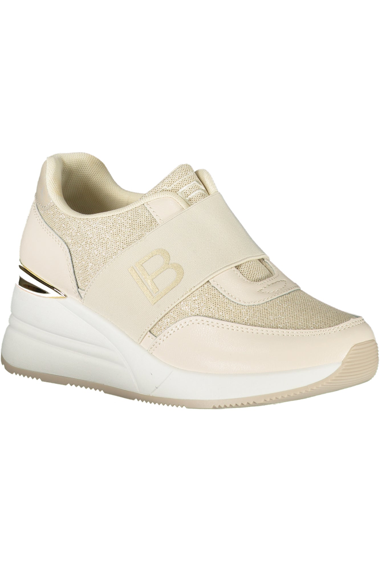 Laura Biagiotti Beige Sneaker Damen – Elastische Sportschuhe mit 6 cm Plateau Zweitbild