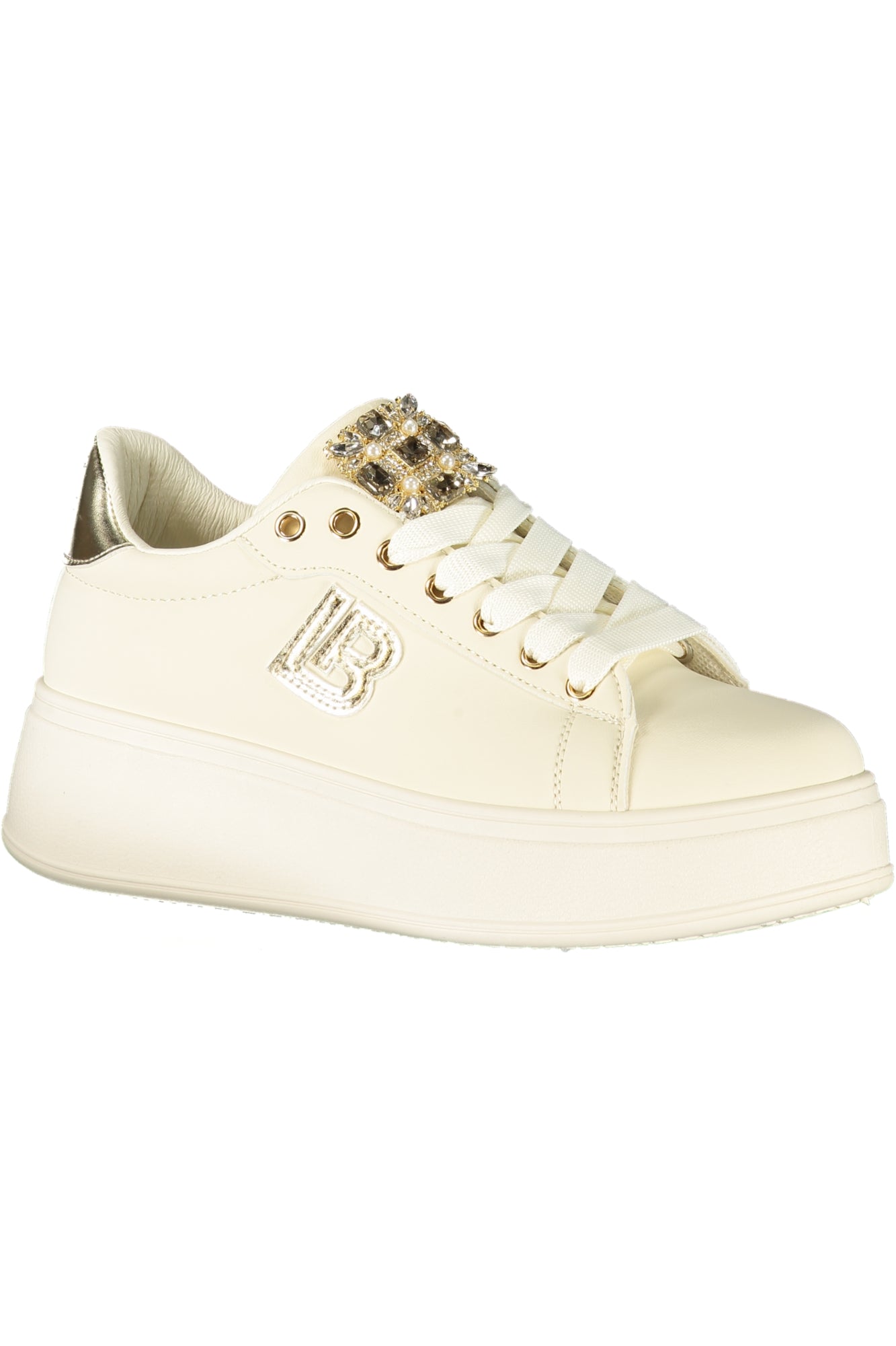 LAURA BIAGIOTTI Damen Sneaker – Sportschuh mit Schnürsenkel Beige