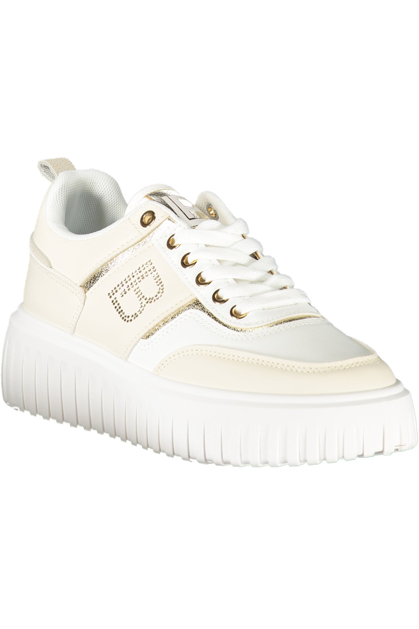 Laura Biagiotti Sneaker Damen – Sportschuhe Grün mit Strass-Print | soulluna.de Beige