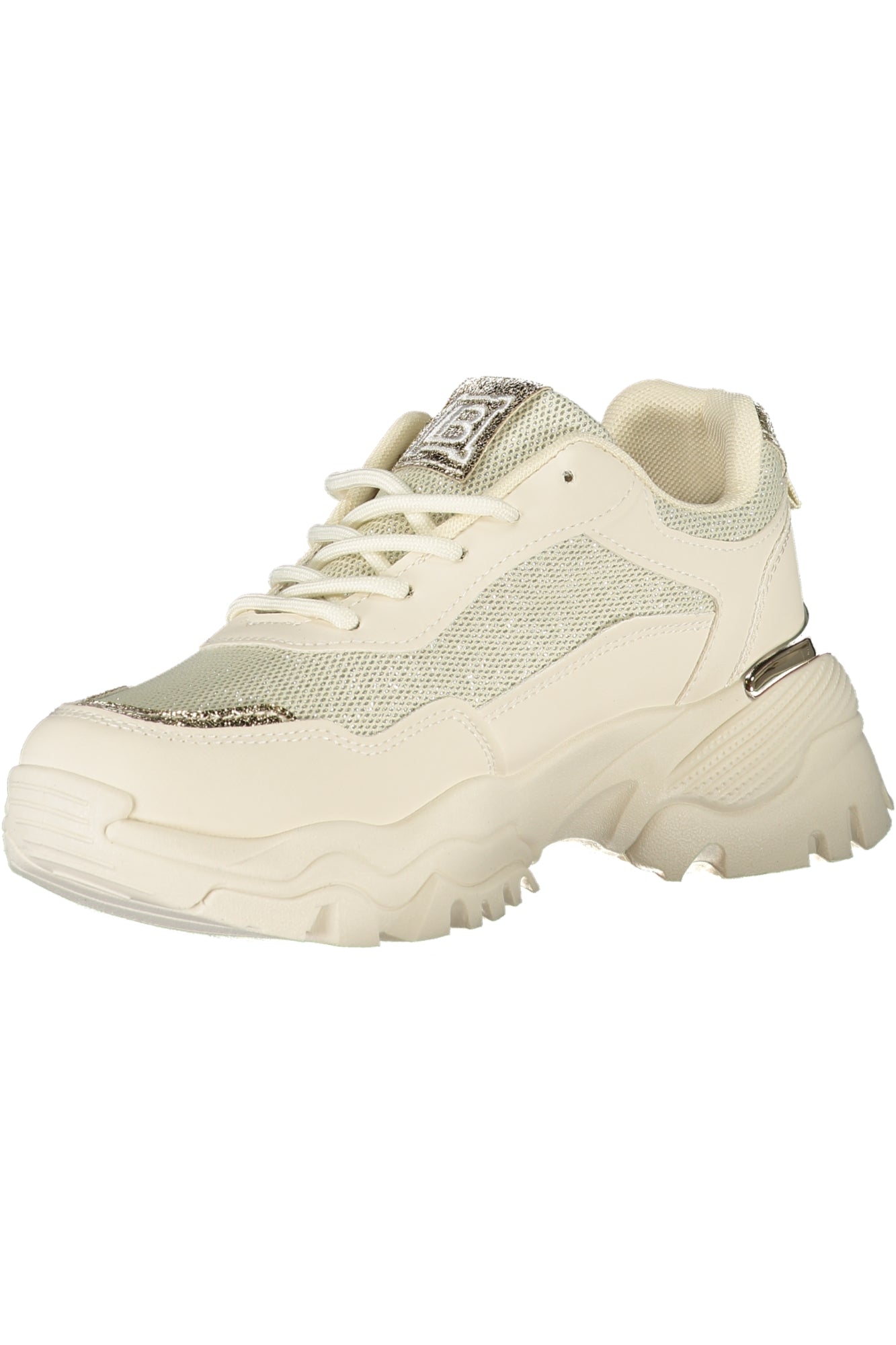 LAURA BIAGIOTTI Damen Sneaker – Sportschuh mit Schnürsenkel Beige