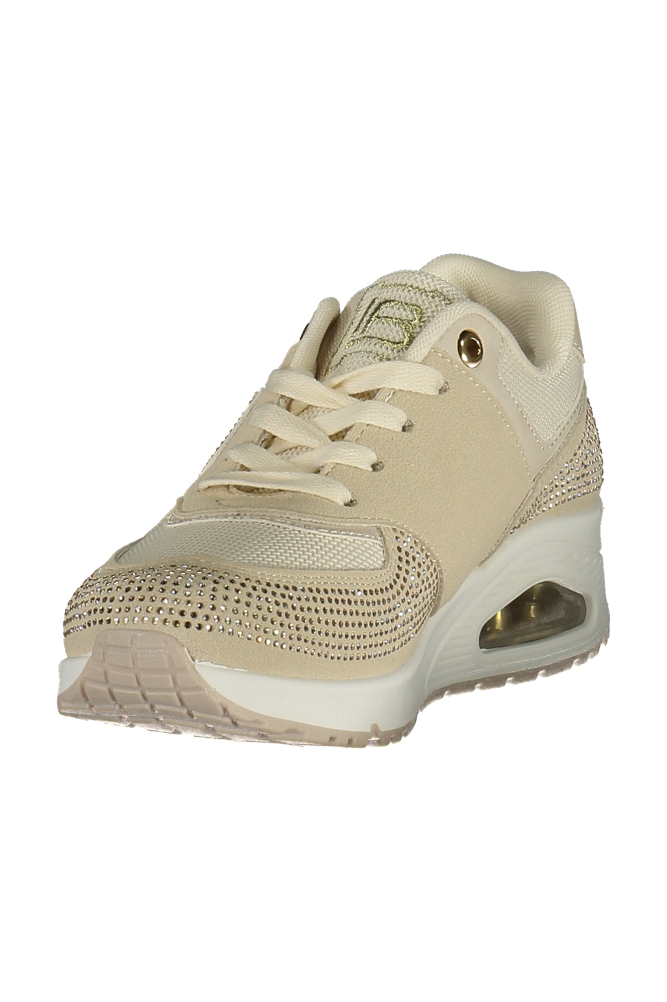 LAURA BIAGIOTTI Damen Sneaker – Sportschuh mit Schnürsenkeln Beige