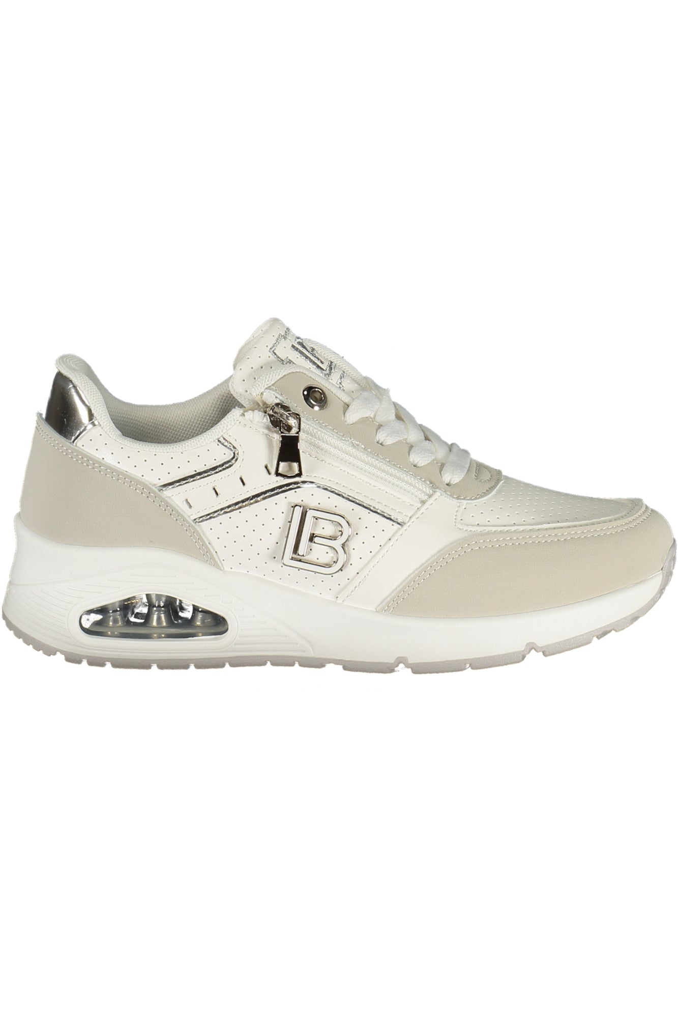 LAURA BIAGIOTTI Damen Sneaker – Sportschuh mit Schnürsenkeln Weiß
