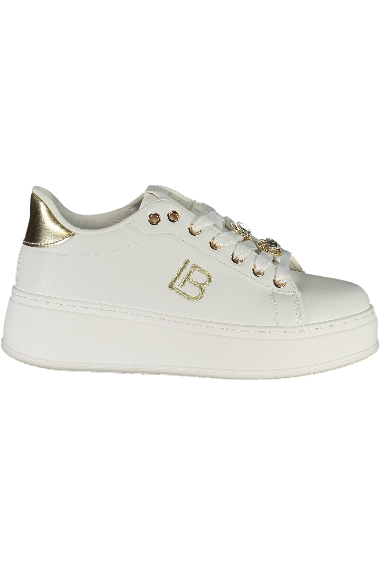 LAURA BIAGIOTTI Damen Sneaker – Sportschuh mit Schnürsenkeln Weiß