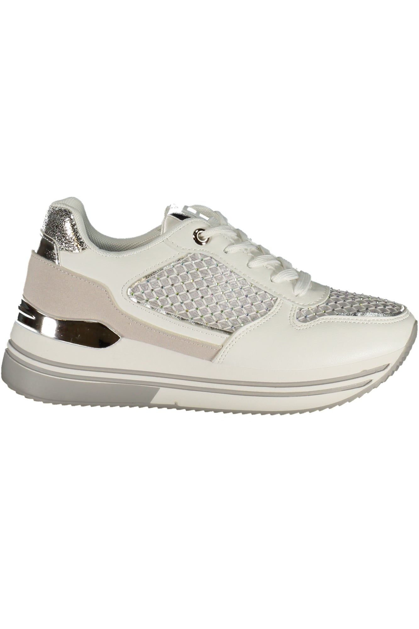 LAURA BIAGIOTTI Damen Sneaker – Sportschuh mit Schnürsenkeln Weiß