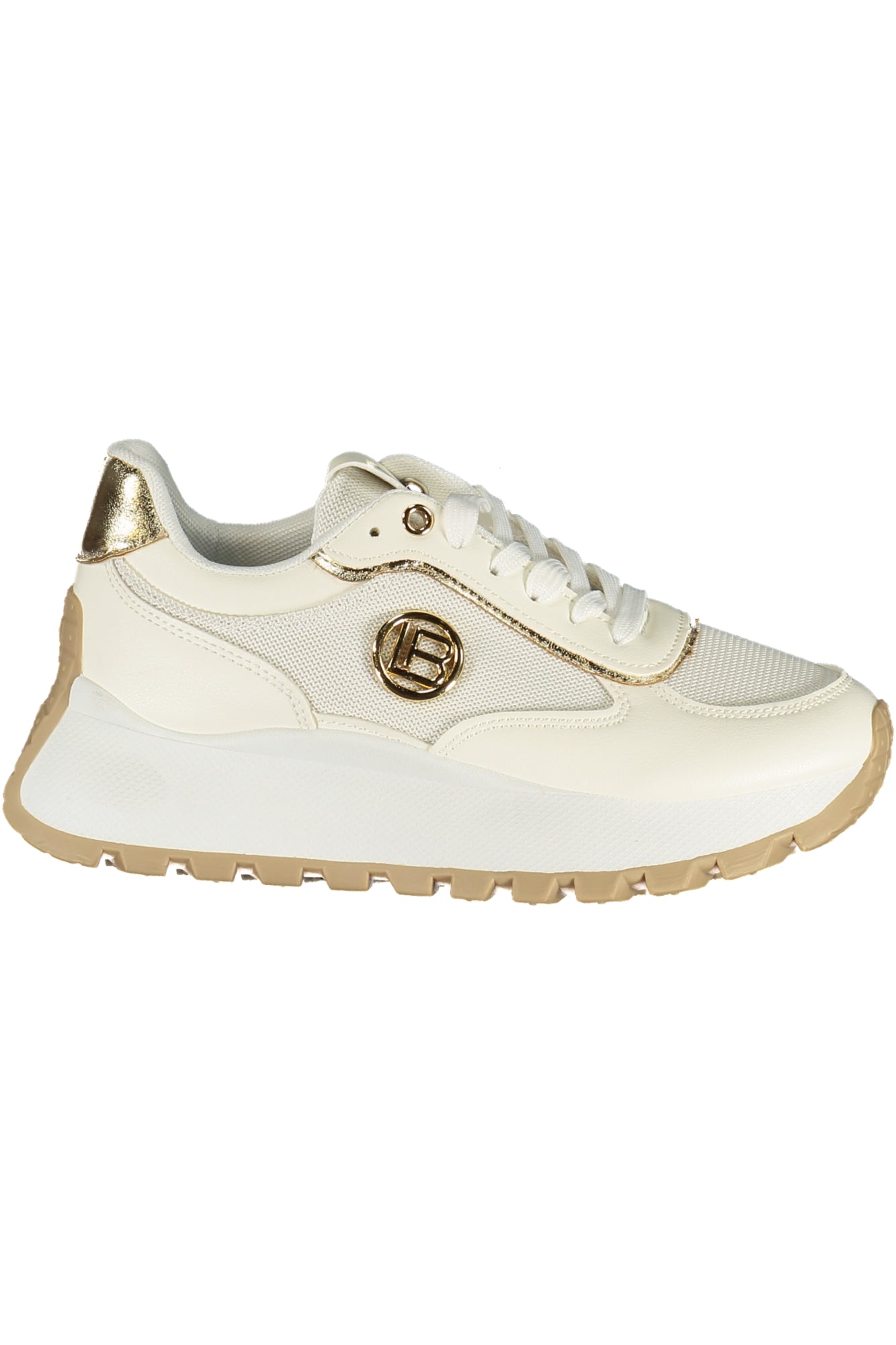 Laura Biagiotti Damen-Sportschuhe Weiss – Elegante Sneaker mit goldenen Details für Frühjahr/Sommer Weiß