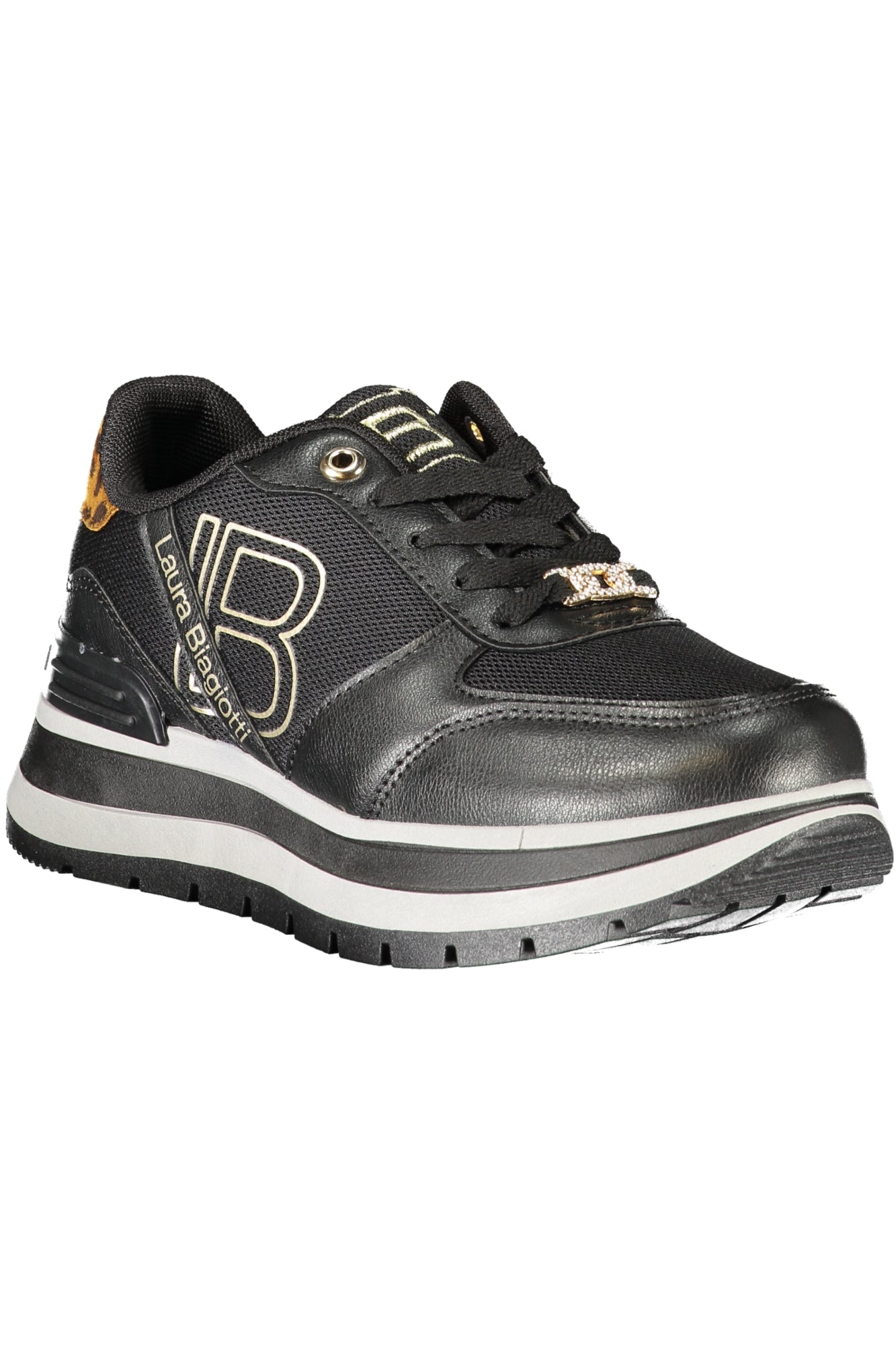 Laura Biagiotti Sneaker Damen – Schwarze Sportschuhe für Herbst/Winter Schwarz