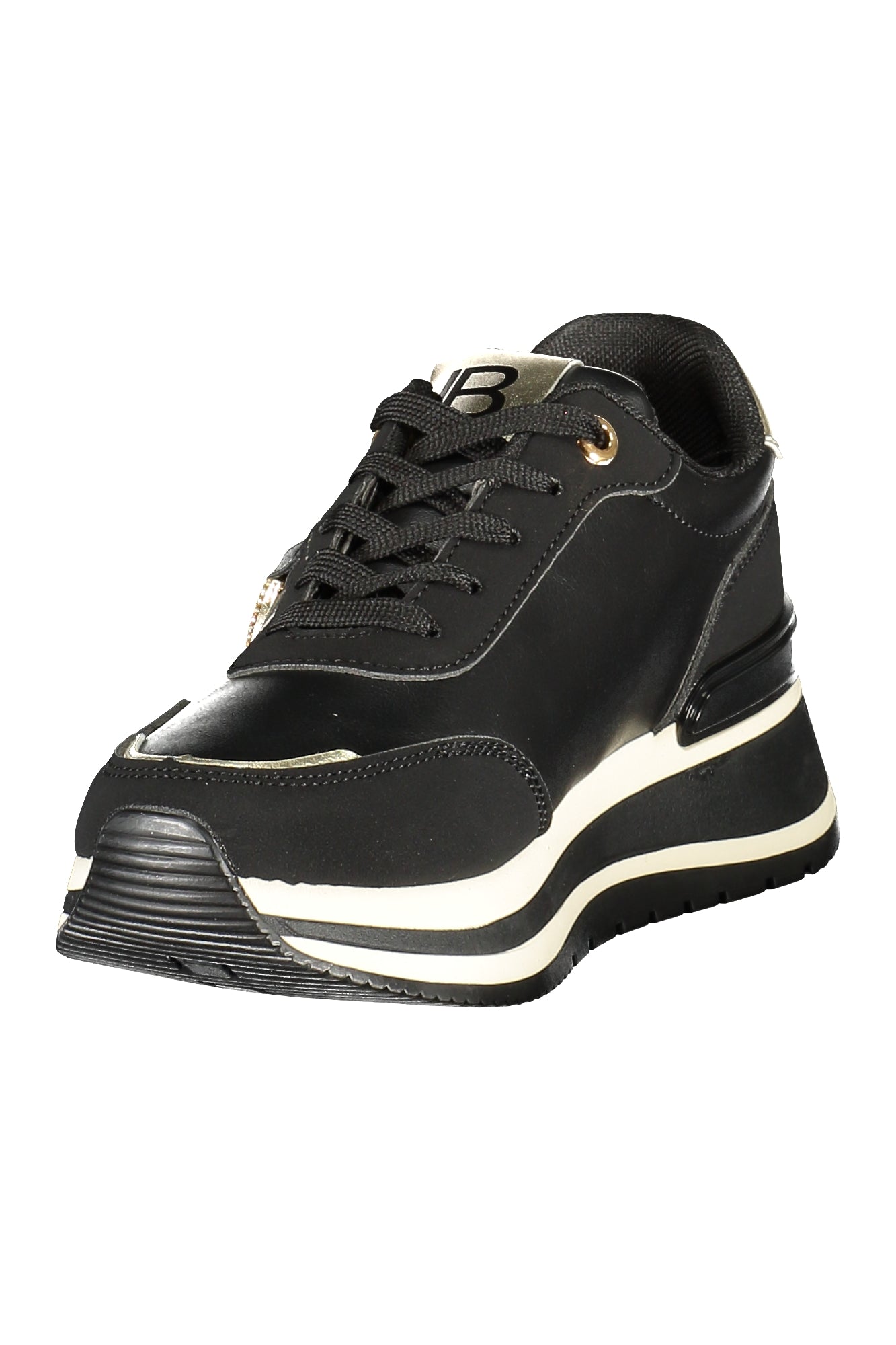 LAURA BIAGIOTTI Damen Sneaker – Sportschuh mit Schnürsenkeln Schwarz