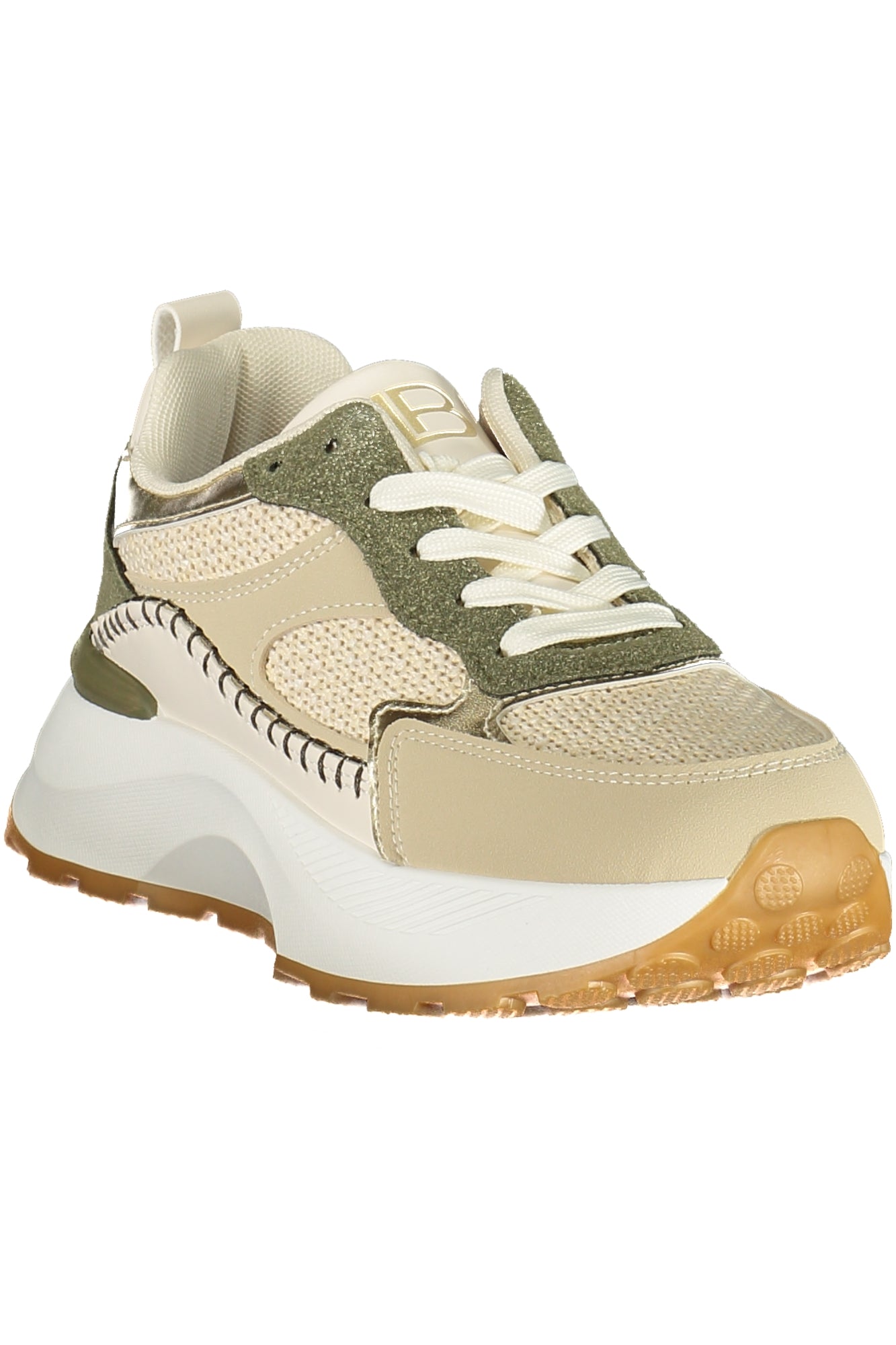 LAURA BIAGIOTTI Damen Sneaker – Sportschuh mit Schnürsenkeln Grün