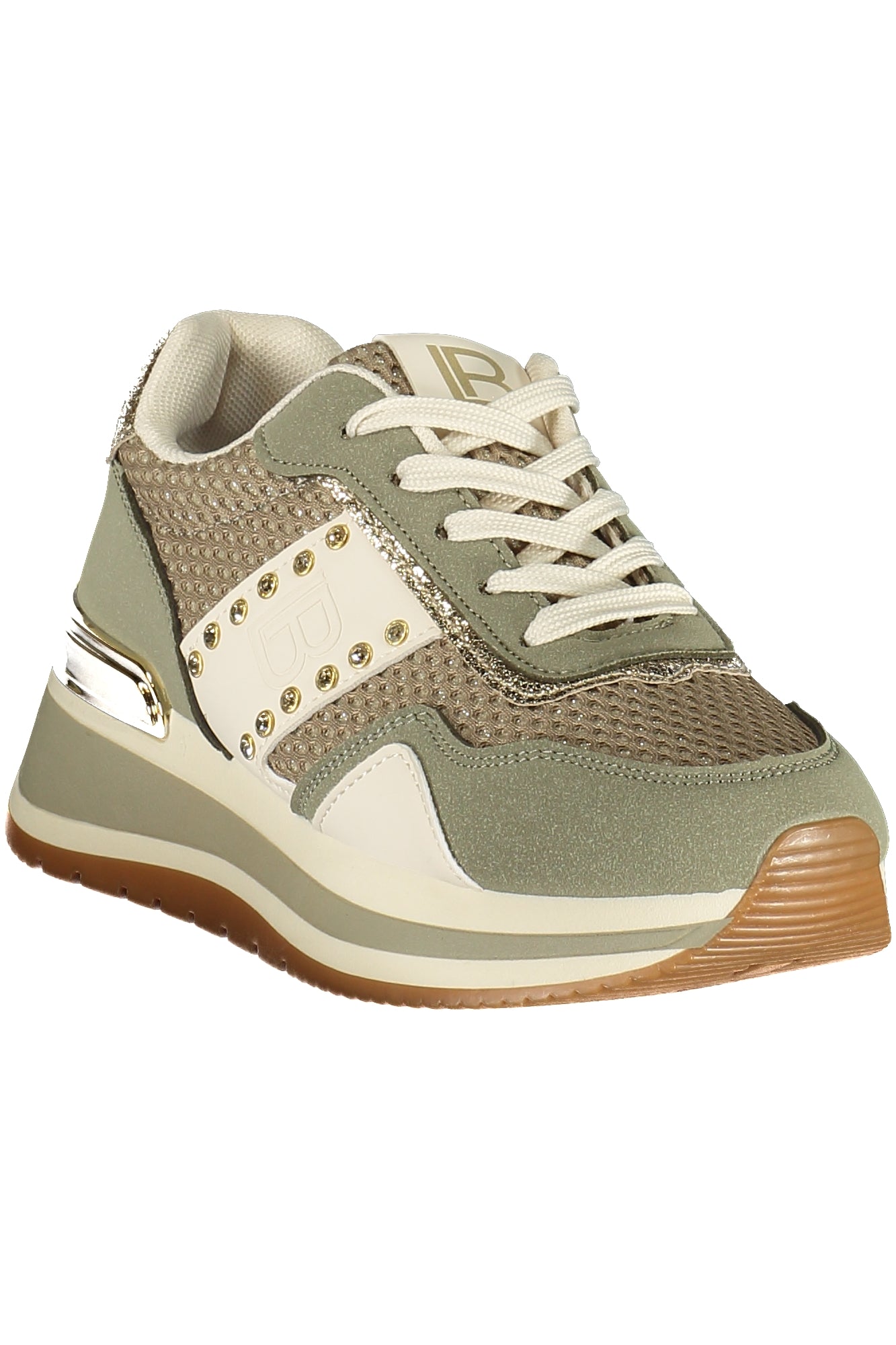LAURA BIAGIOTTI Damen Sneaker – Sportschuh mit Schnürsenkeln Grün