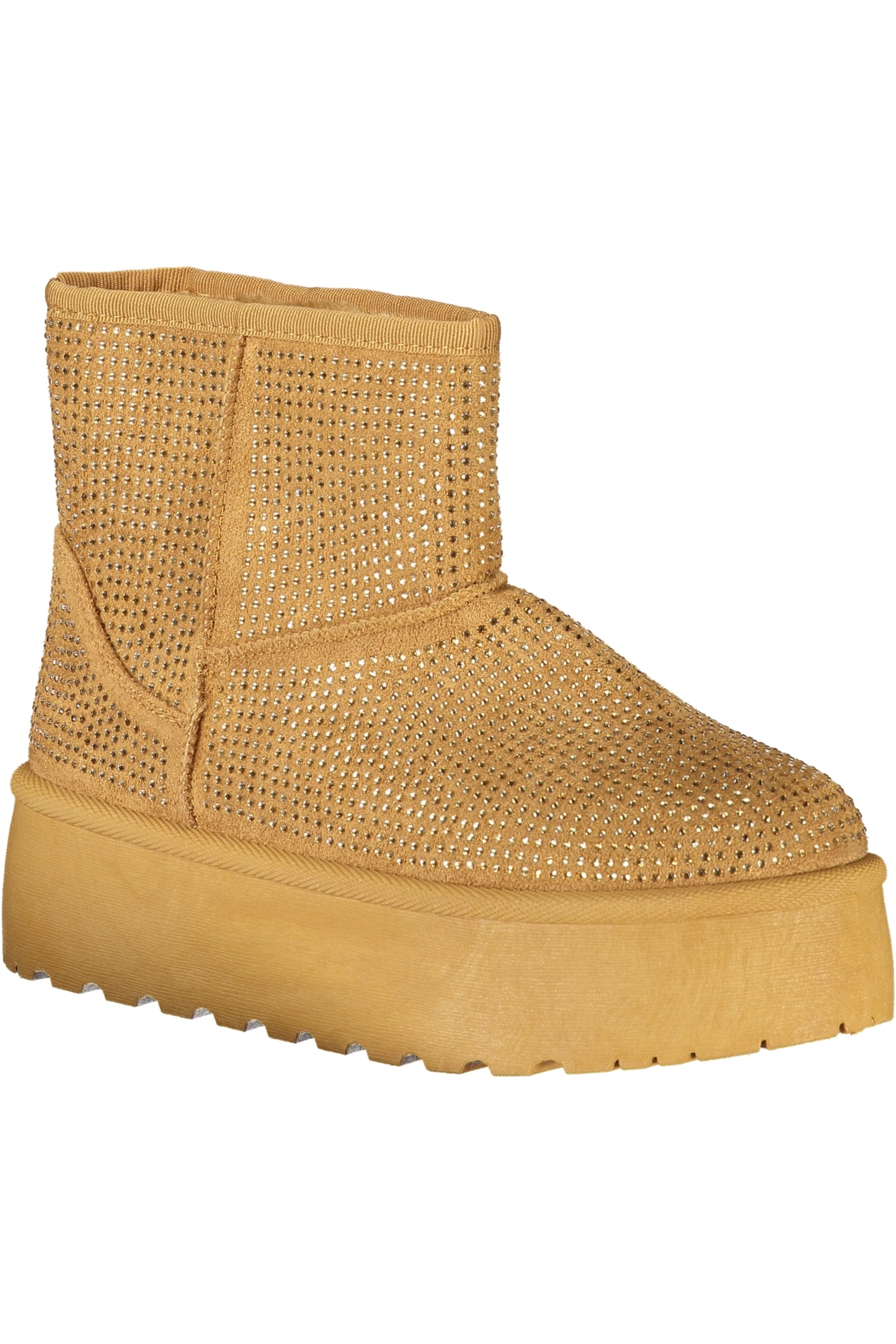 Laura Biagiotti Damenstiefel Braun – Pelzstiefel mit Strass-Applikation für Herbst/Winter Braun