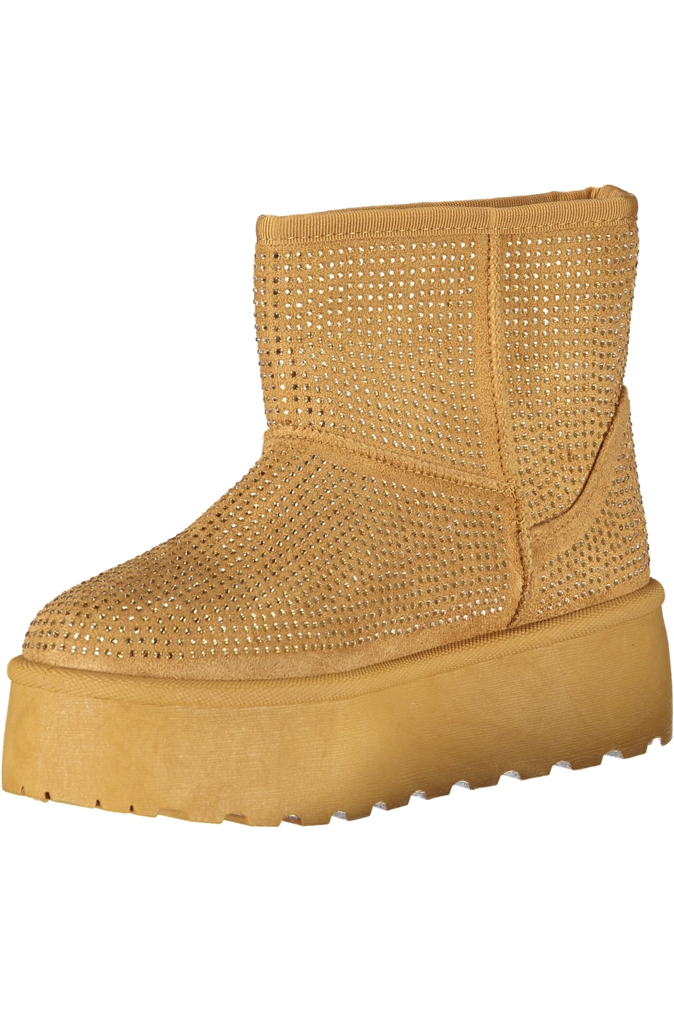 Laura Biagiotti Damenstiefel Braun – Pelzstiefel mit Strass-Applikation für Herbst/Winter Braun