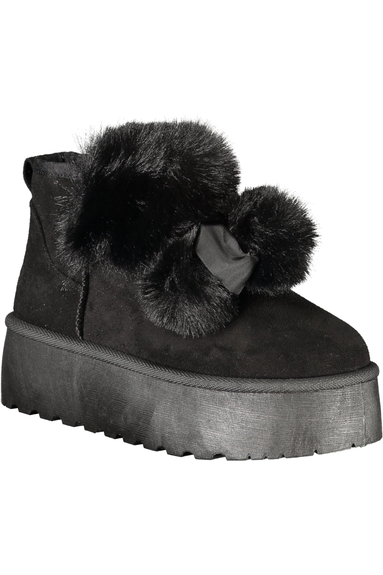 Laura Biagiotti Damenstiefel Braun – Stiefeletten mit Pelz & Keilabsatz | soulluna.de Schwarz