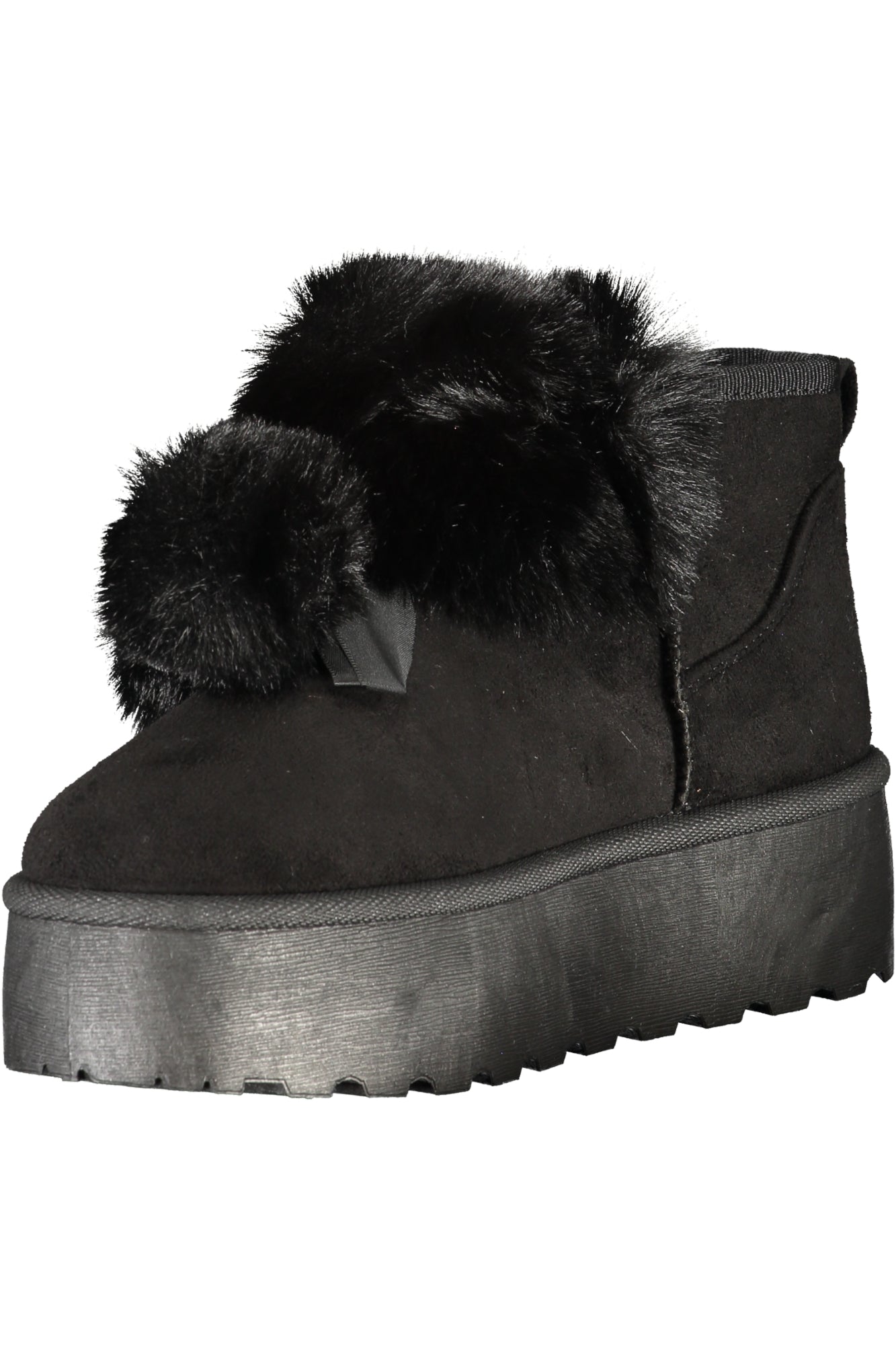 Laura Biagiotti Damenstiefel Braun – Stiefeletten mit Pelz & Keilabsatz | soulluna.de Schwarz