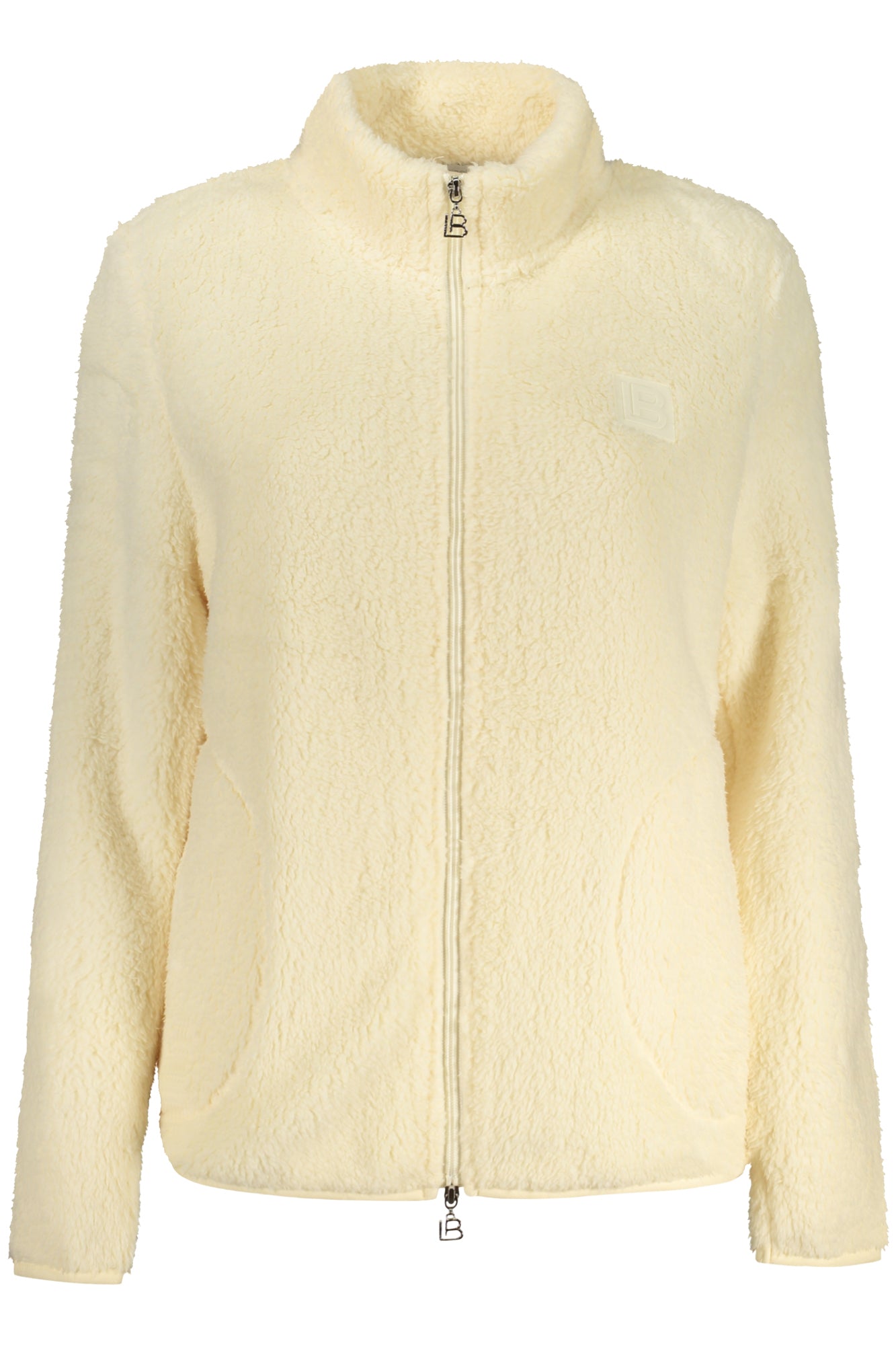 Laura Biagiotti Sweatshirt Damen – Beiger Reißverschluss & Logo-Applikation Beige